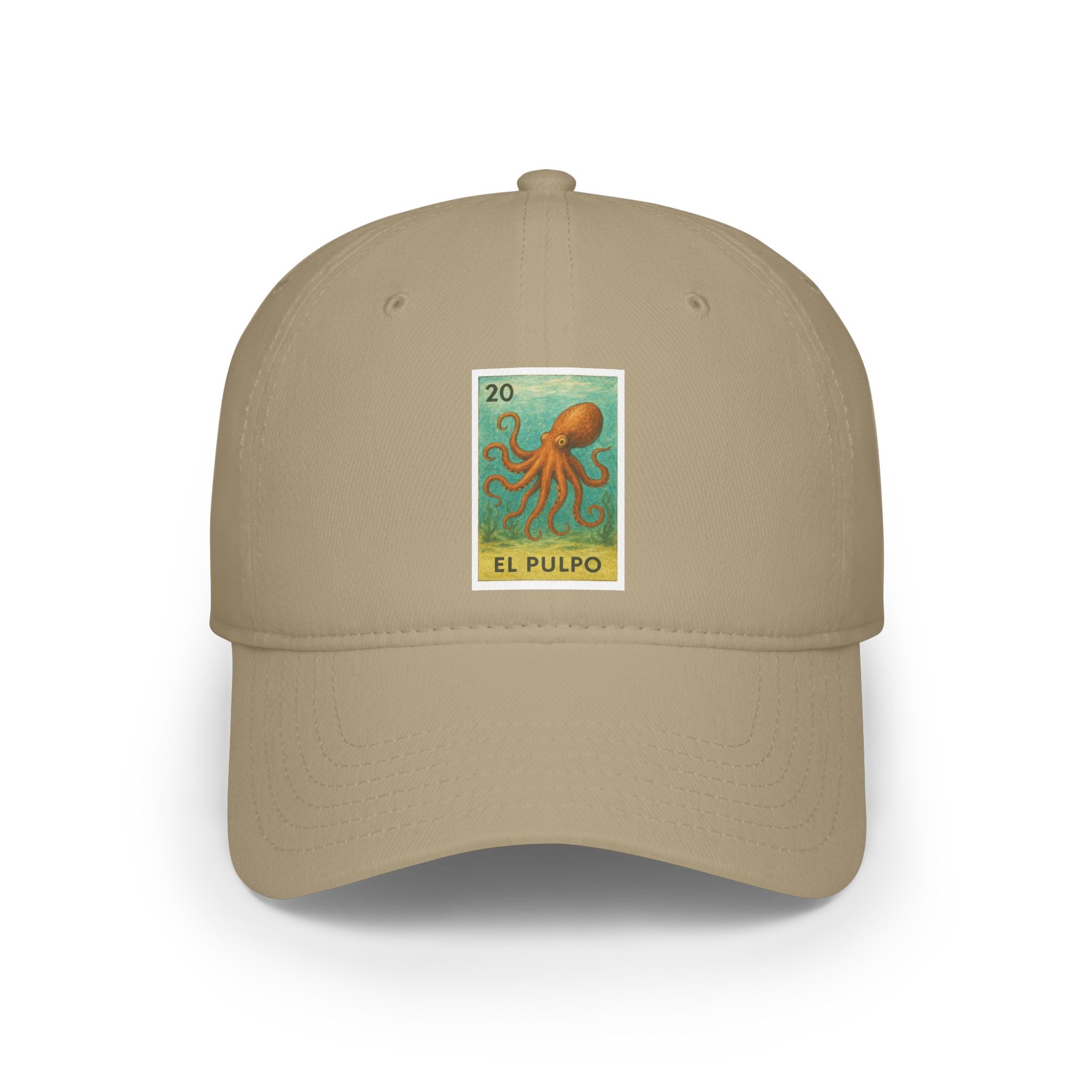 Octopus Lotería Unisex - 100% Cotton Baseball Cap (El Pulpo)