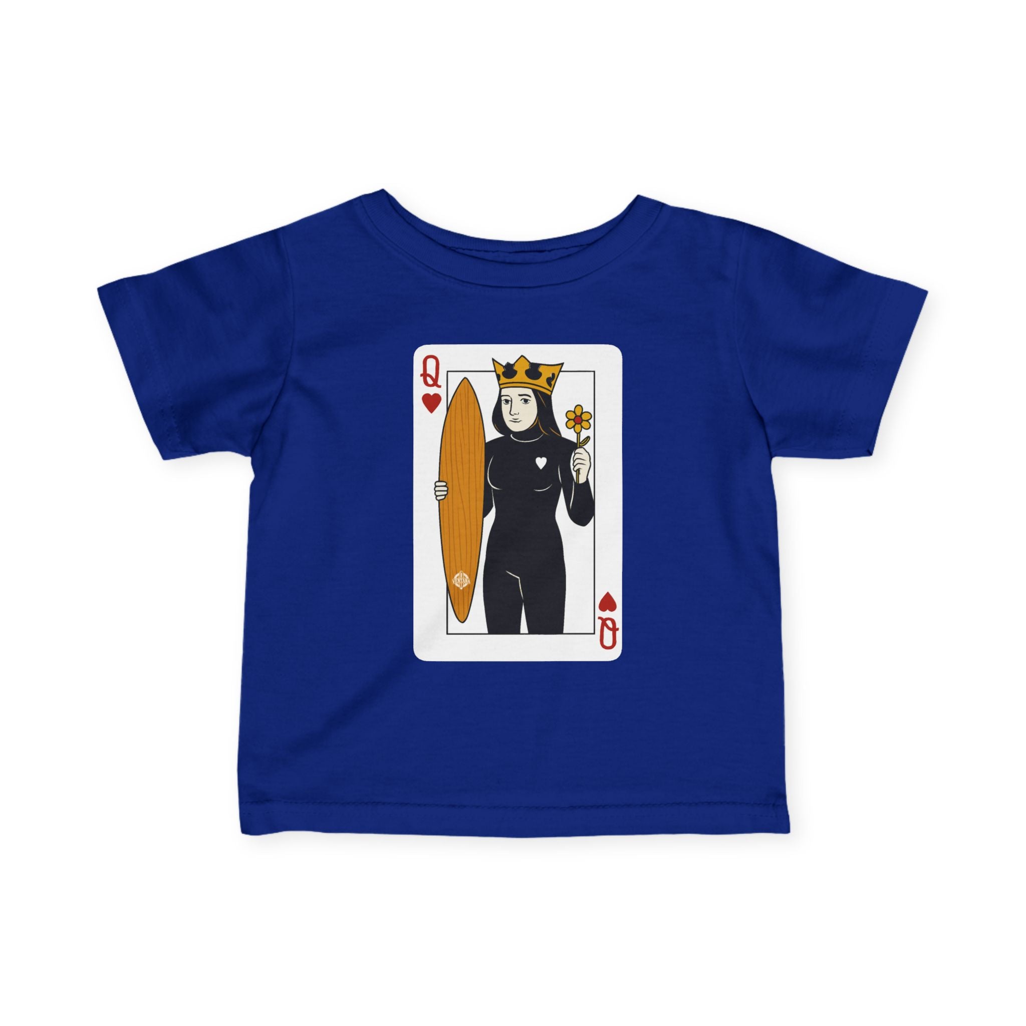 Queen of Hearts Surfer - Infant 100% Cotton T-Shirt