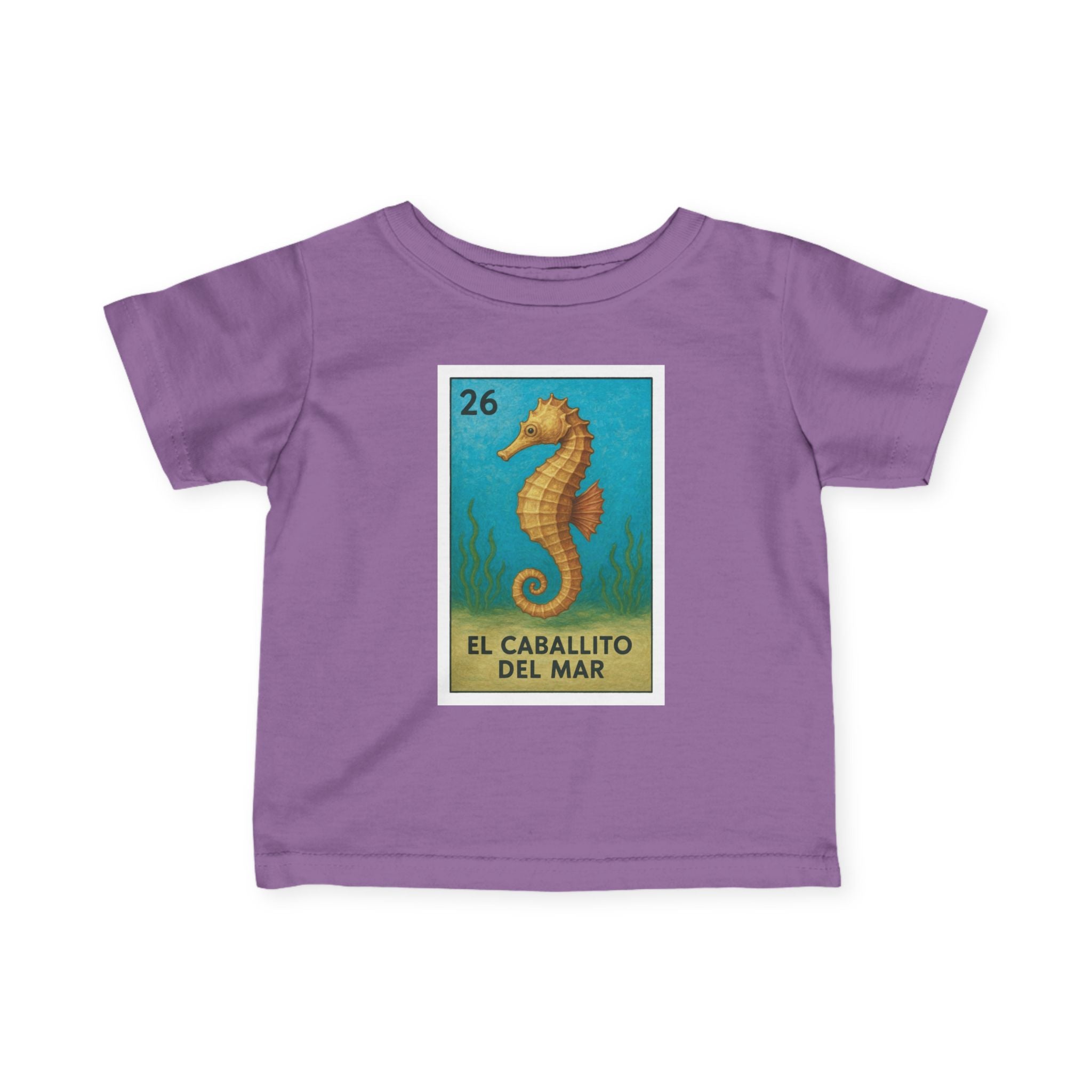Seahorse Lotería - Infant 100% Cotton T-Shirt (La Orca)