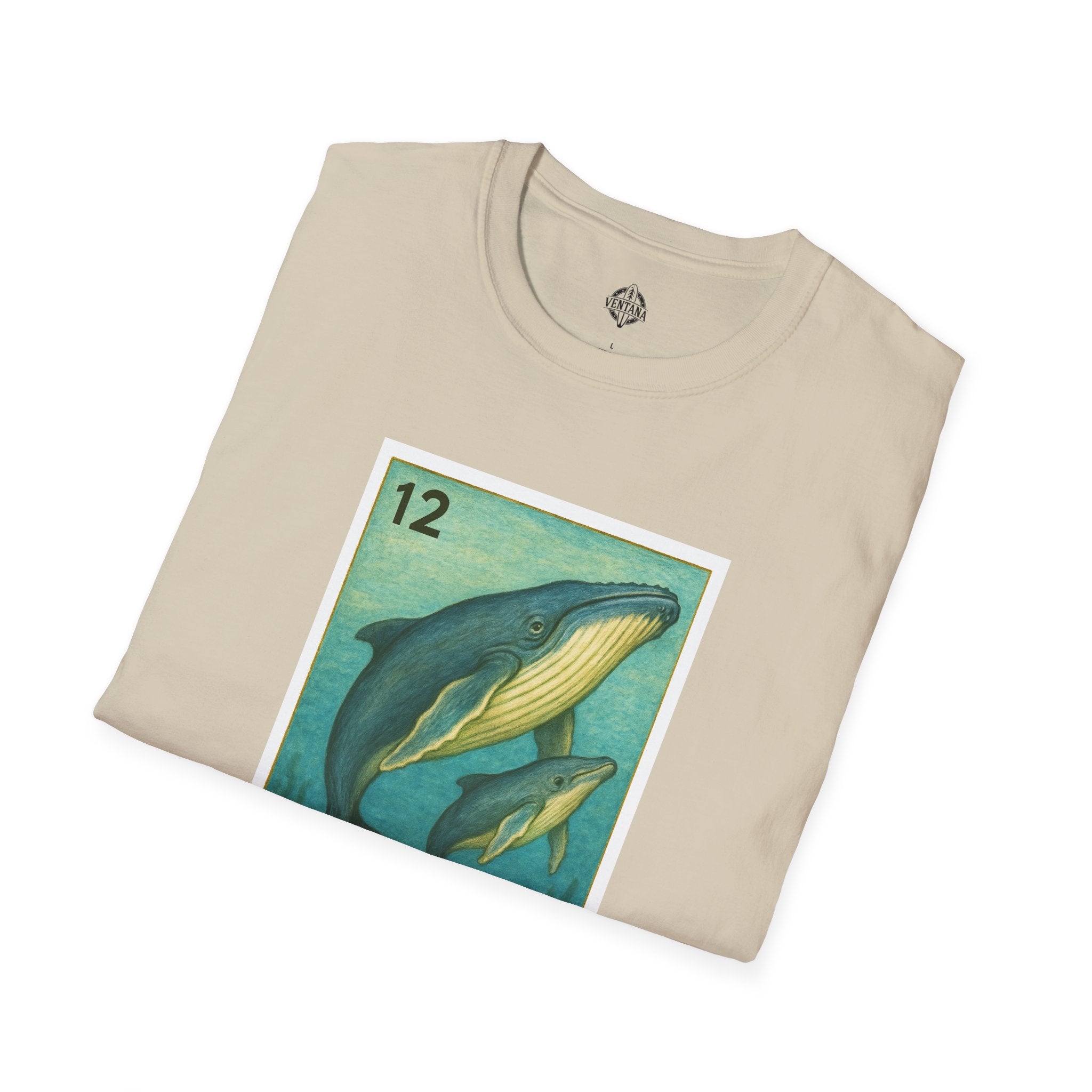 Whale Lotería Unisex - Soft Style U.S. Cotton T-Shirt (La Ballena)