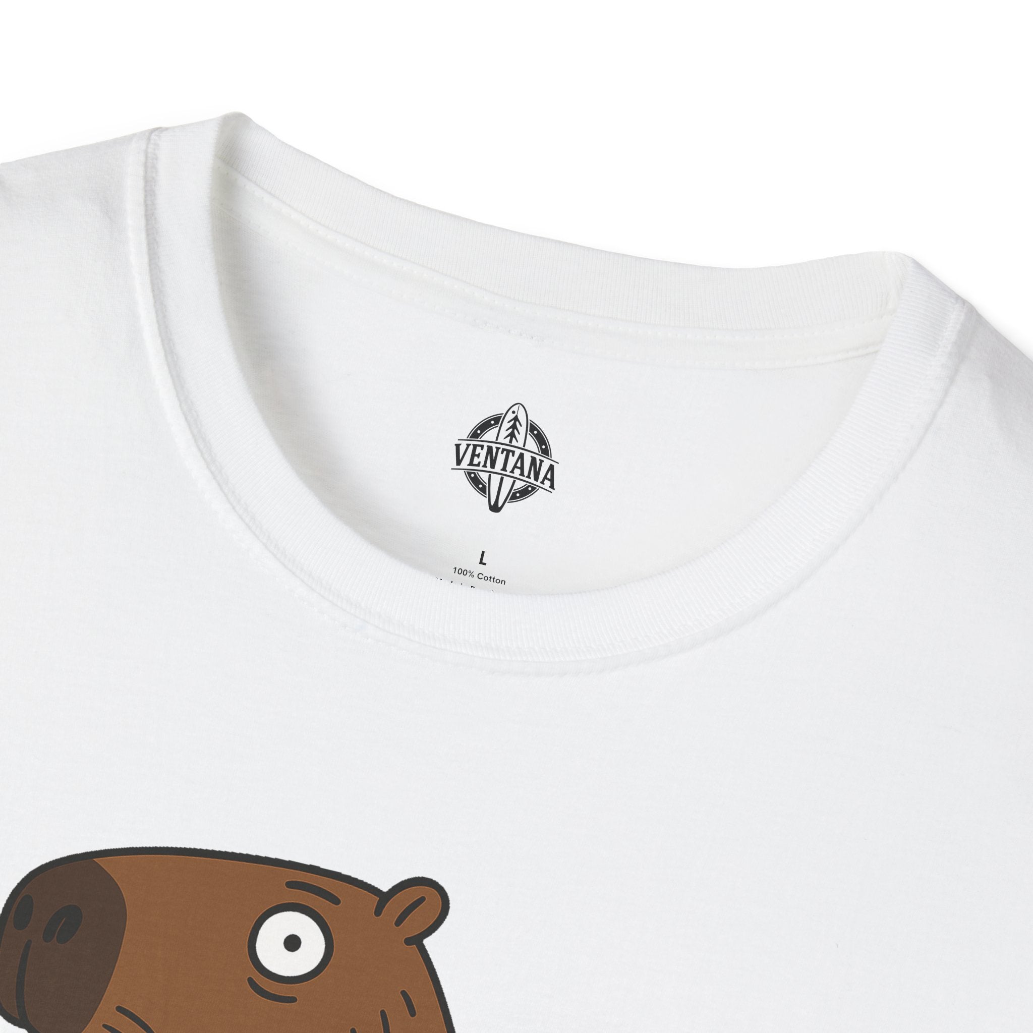 Capybara Surfer Unisex - Soft Style U.S. Cotton T-Shirt
