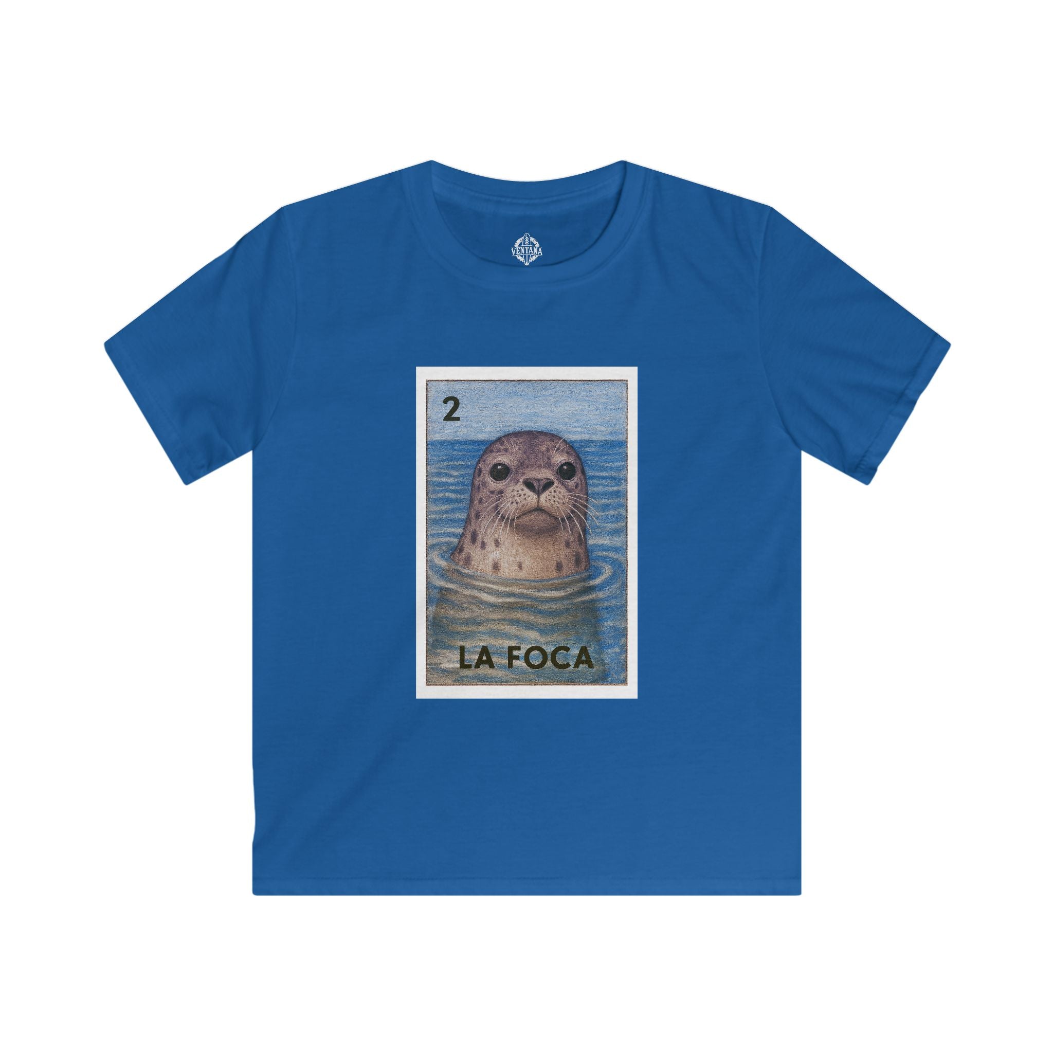 Seal Lotería Kids - Soft Style U.S. Cotton T-Shirt (La Foca)