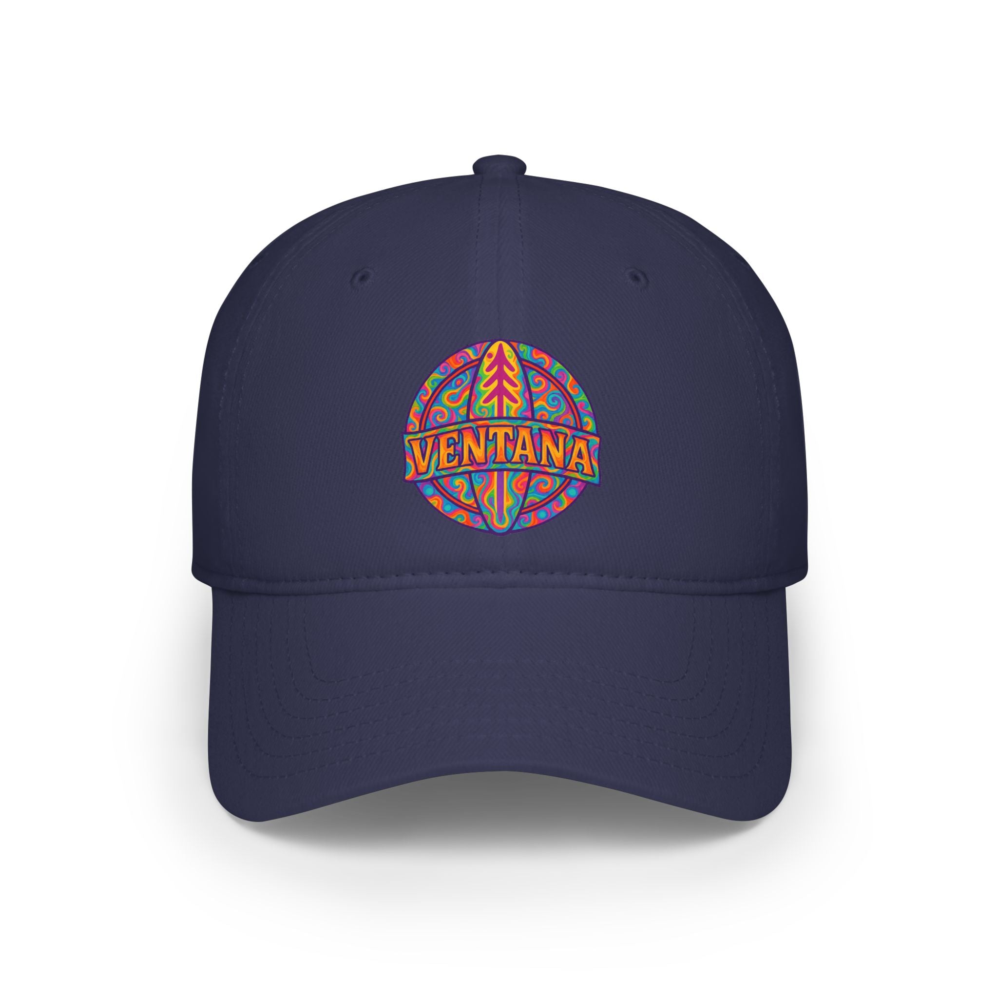 Ventana Psychedelic Treefish Logo - 100% Cotton Baseball Cap
