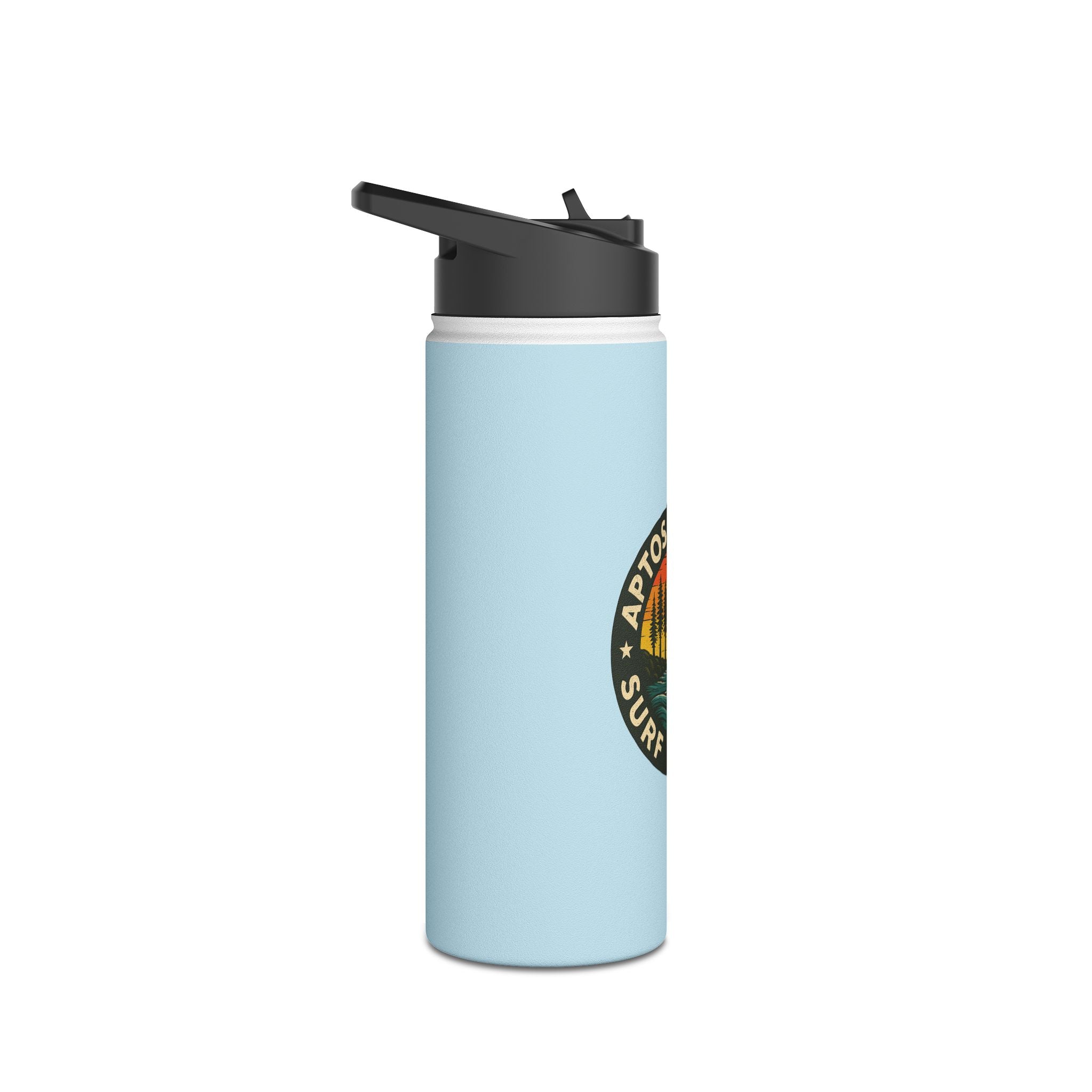 Aptos Jr High Surf Team - Stainless Steel Water Bottle