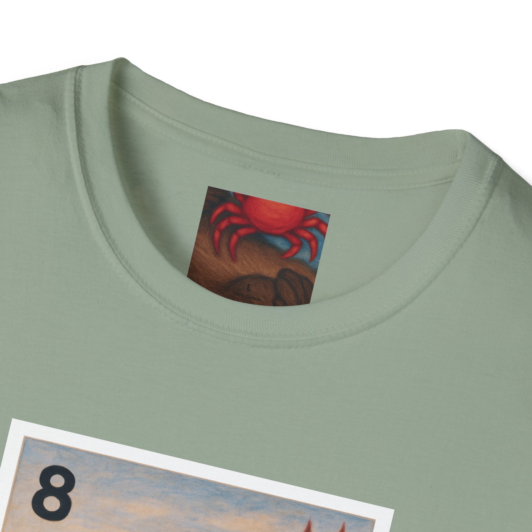 Sea Otter Lotería Unisex - Soft Style U.S. Cotton T-Shirt (La Nutria)