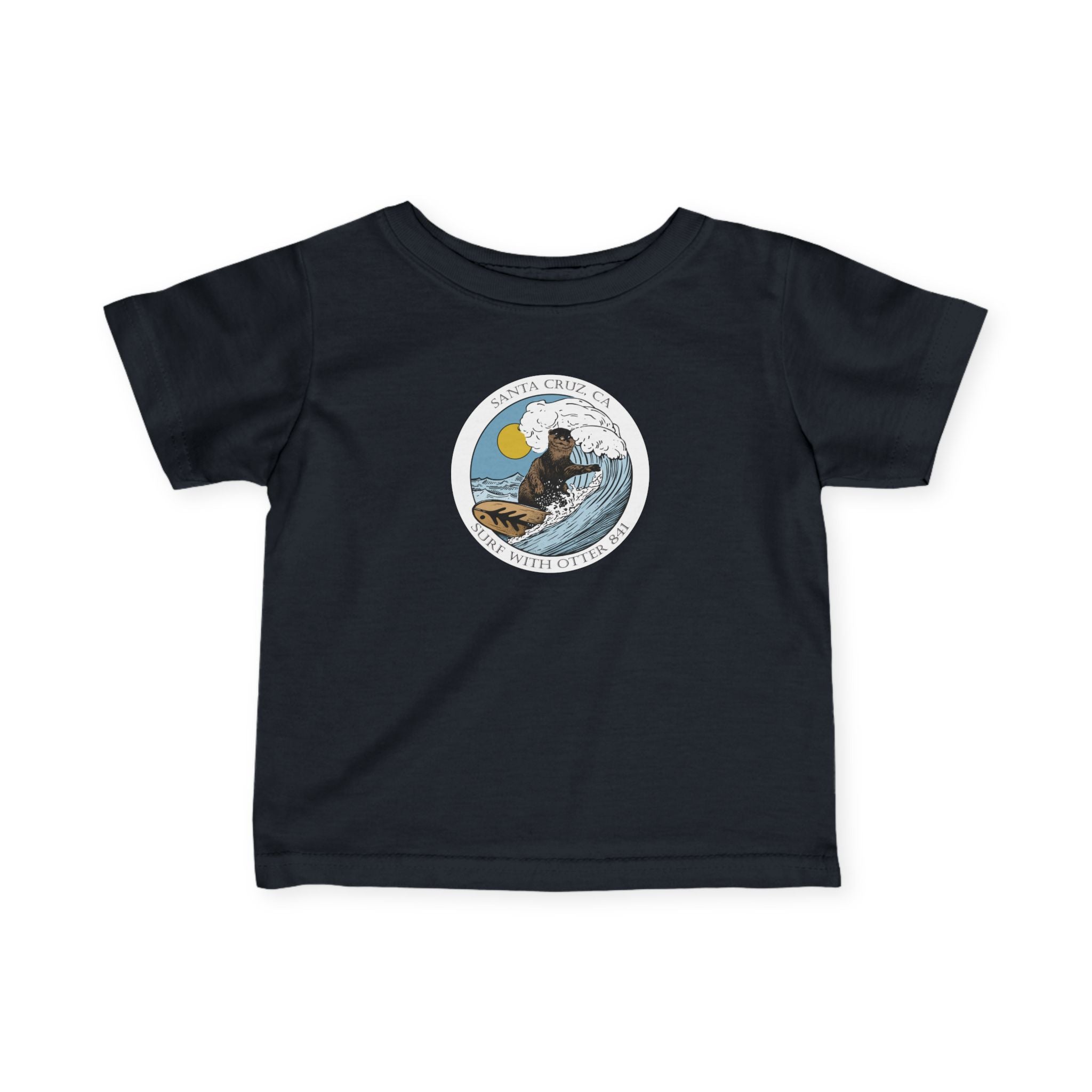 Surf with Otter 841 Ventana by Thiago Bianchini - Infant 100% Cotton T-Shirt