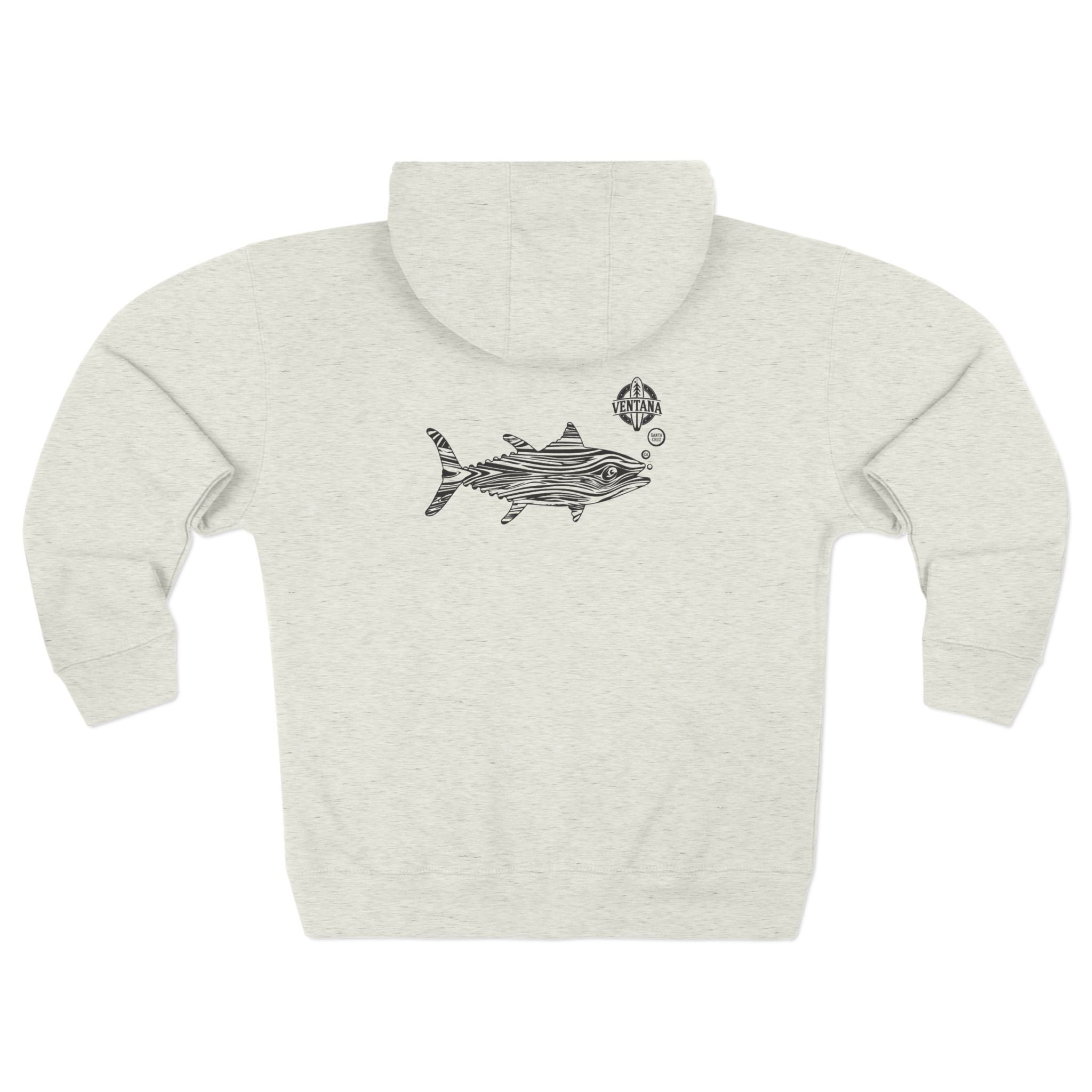 Ventana Wooden Tuna Unisex - Zip Cotton Blend Fleece Hoodie