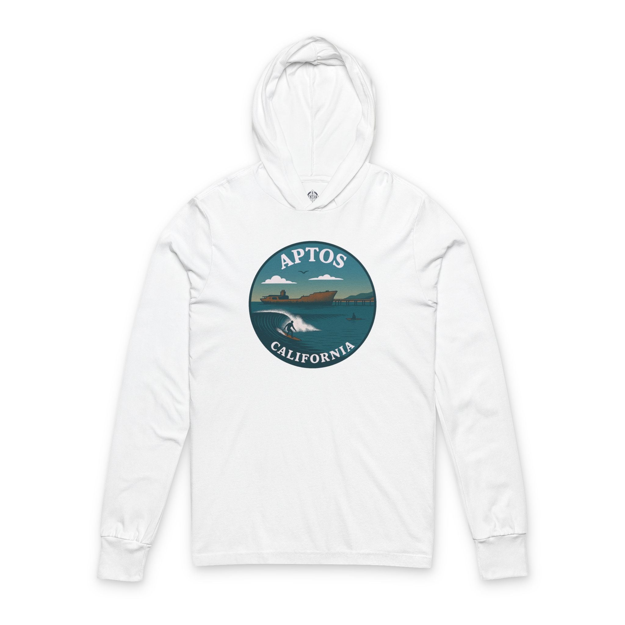 Aptos California Classic Unisex - Cotton Long Sleeve Hooded T-Shirt
