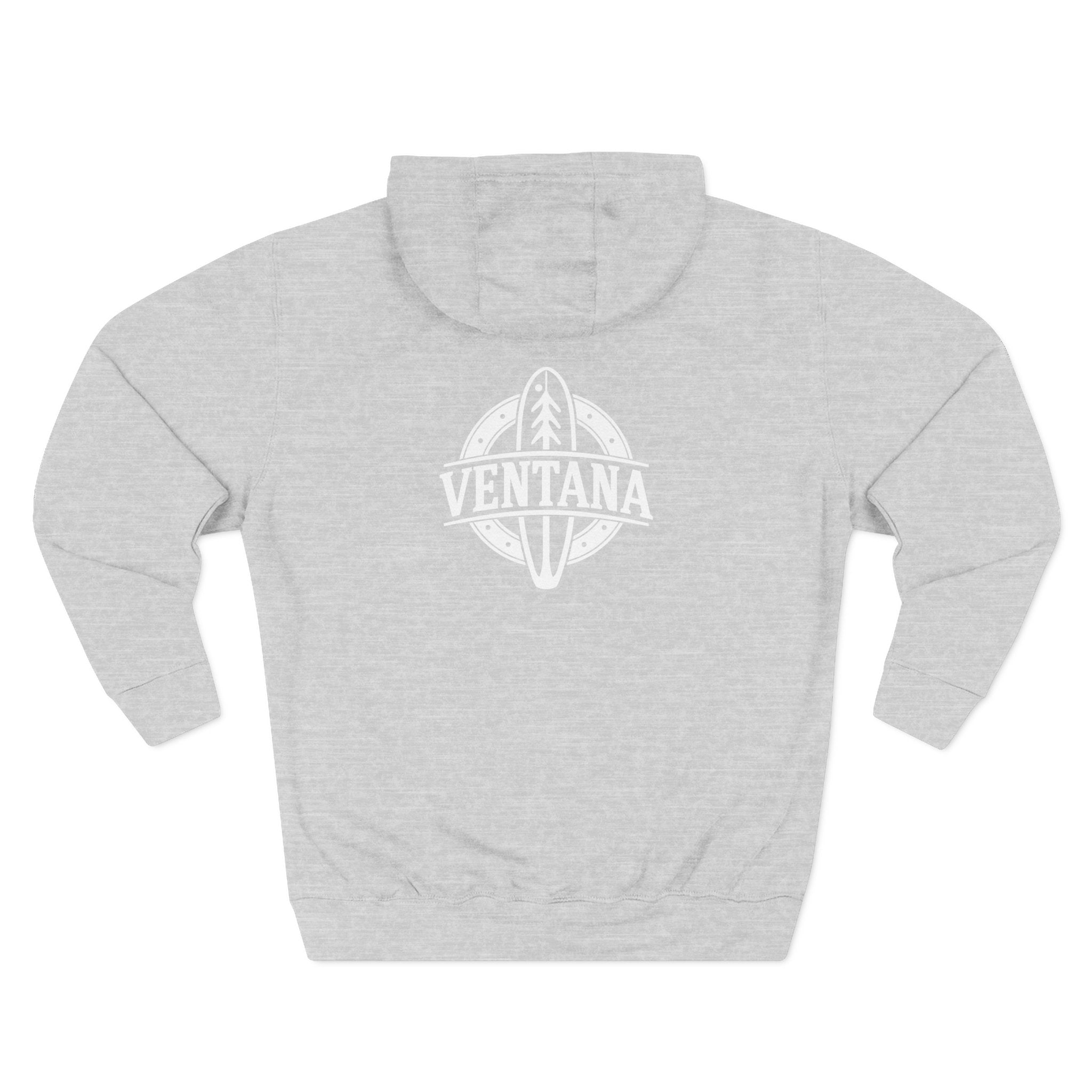 Ventana Treefish Logo - Pull-Over Cotton Blend Fleece Hoodie