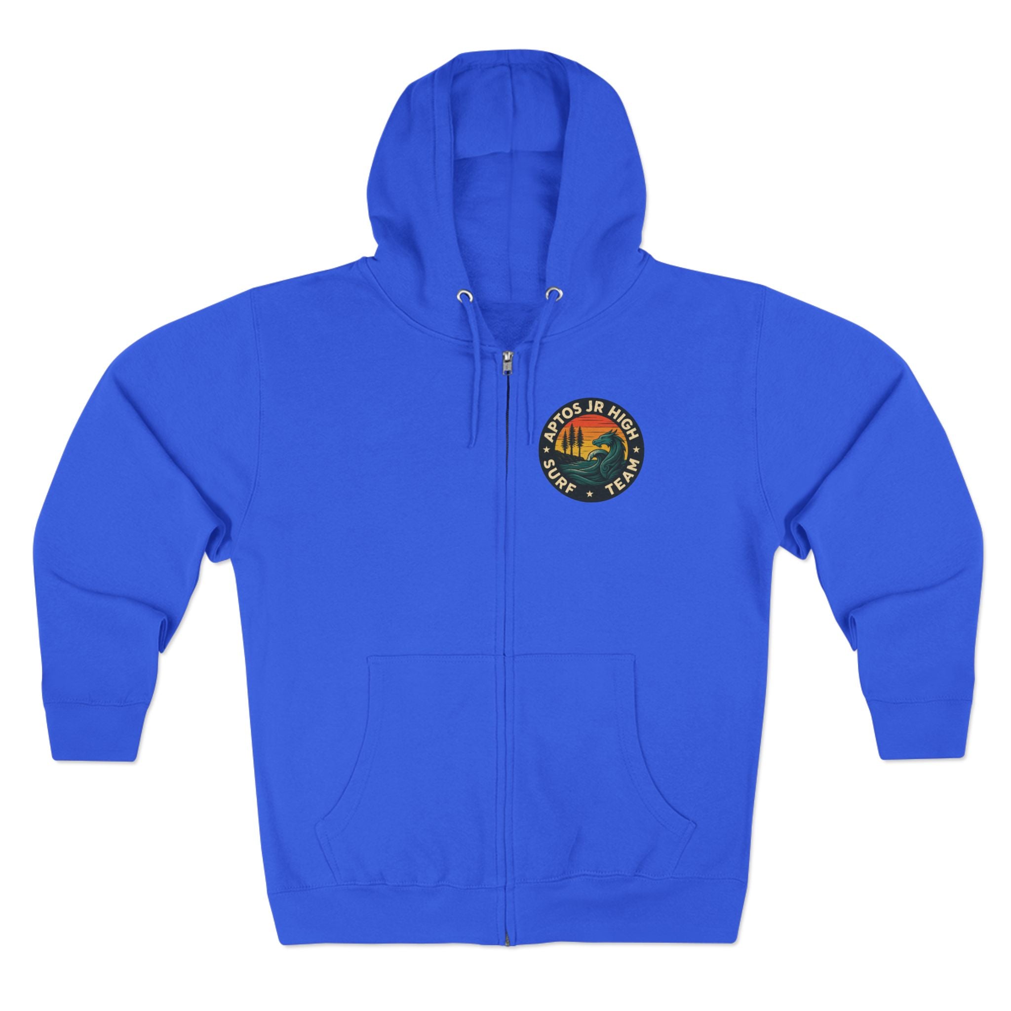 Aptos Junior High Surf Team Unisex - Zip Cotton Blend Fleece Hoodie