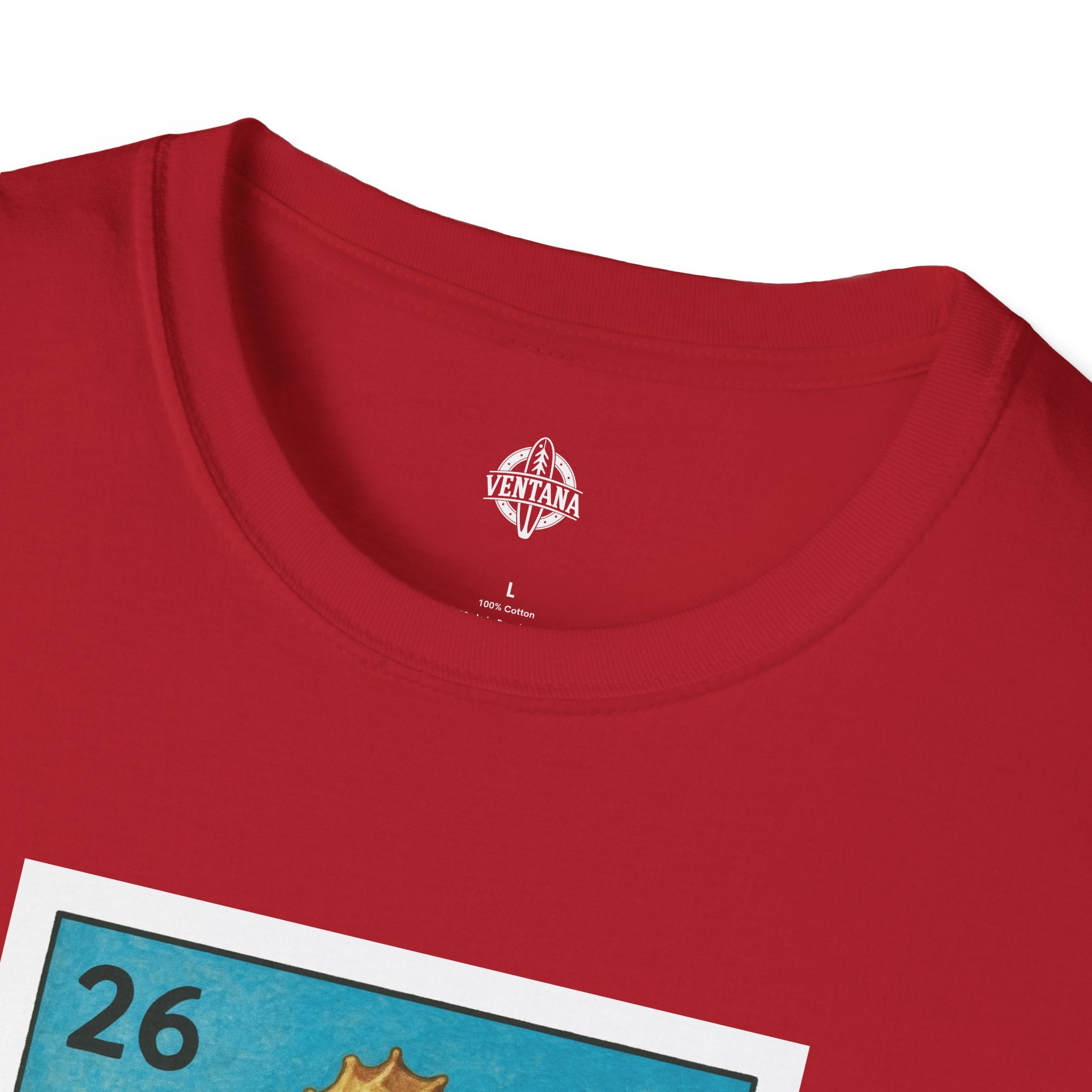 Seahorse Lotería Unisex - Soft Style U.S. Cotton T-Shirt (El Caballito del Mar)