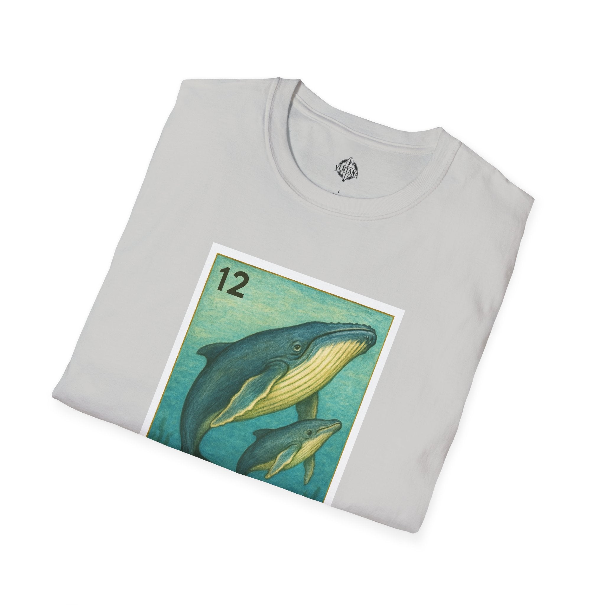 Whale Lotería Unisex - Soft Style U.S. Cotton T-Shirt (La Ballena)