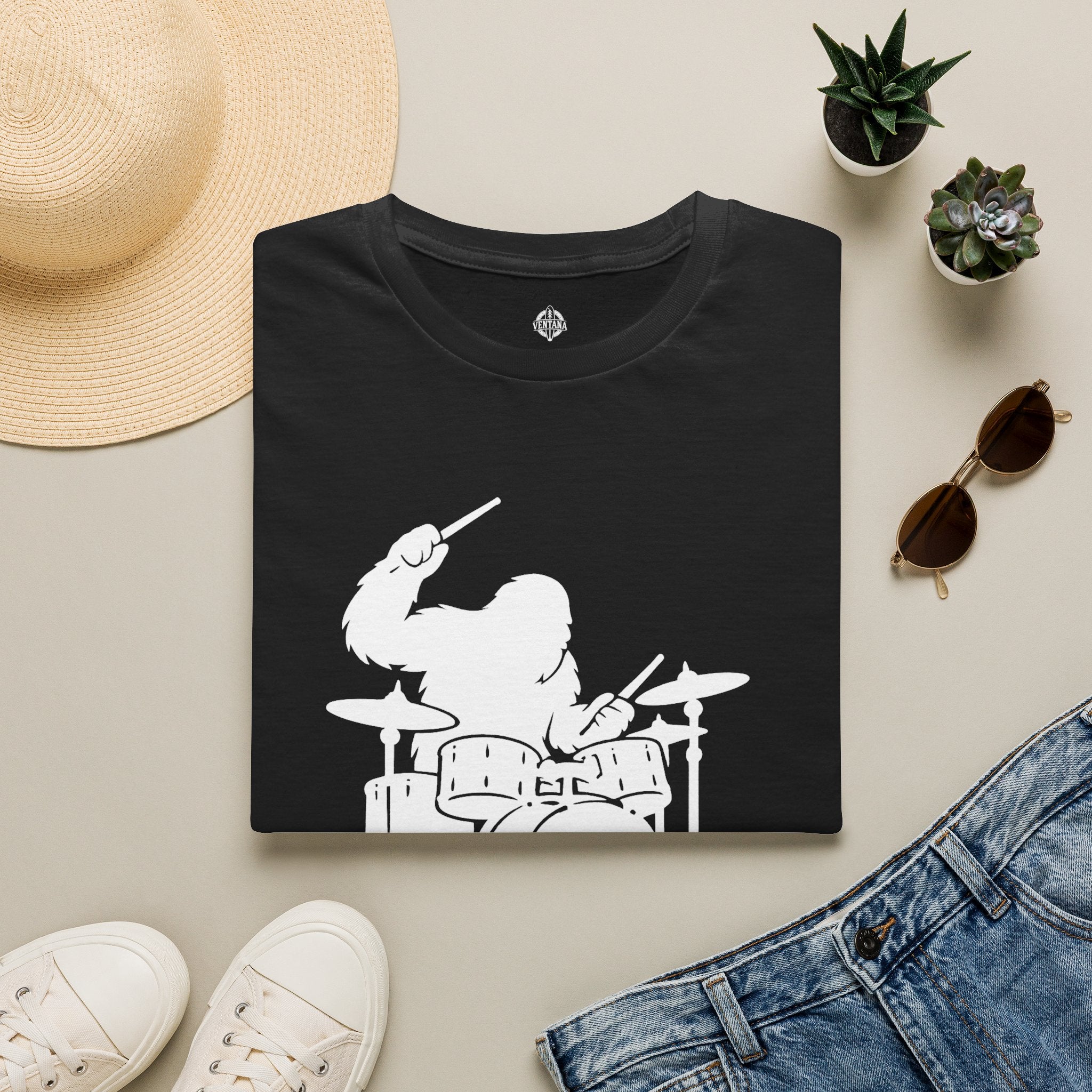 Ventana Drumsquatch Unisex - U.S. Cotton T-Shirt
