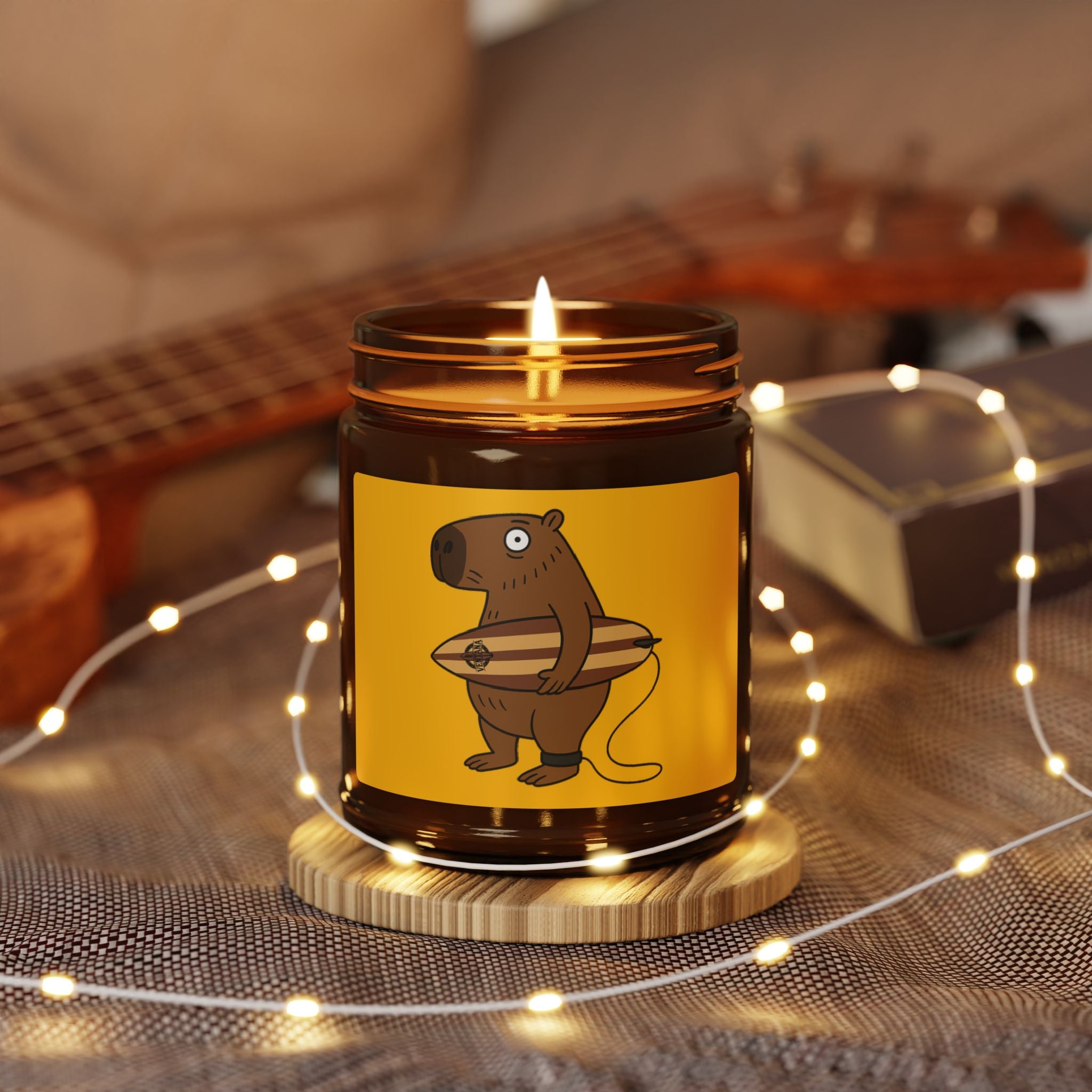 Capybara Surfer - Scented Soy Candle