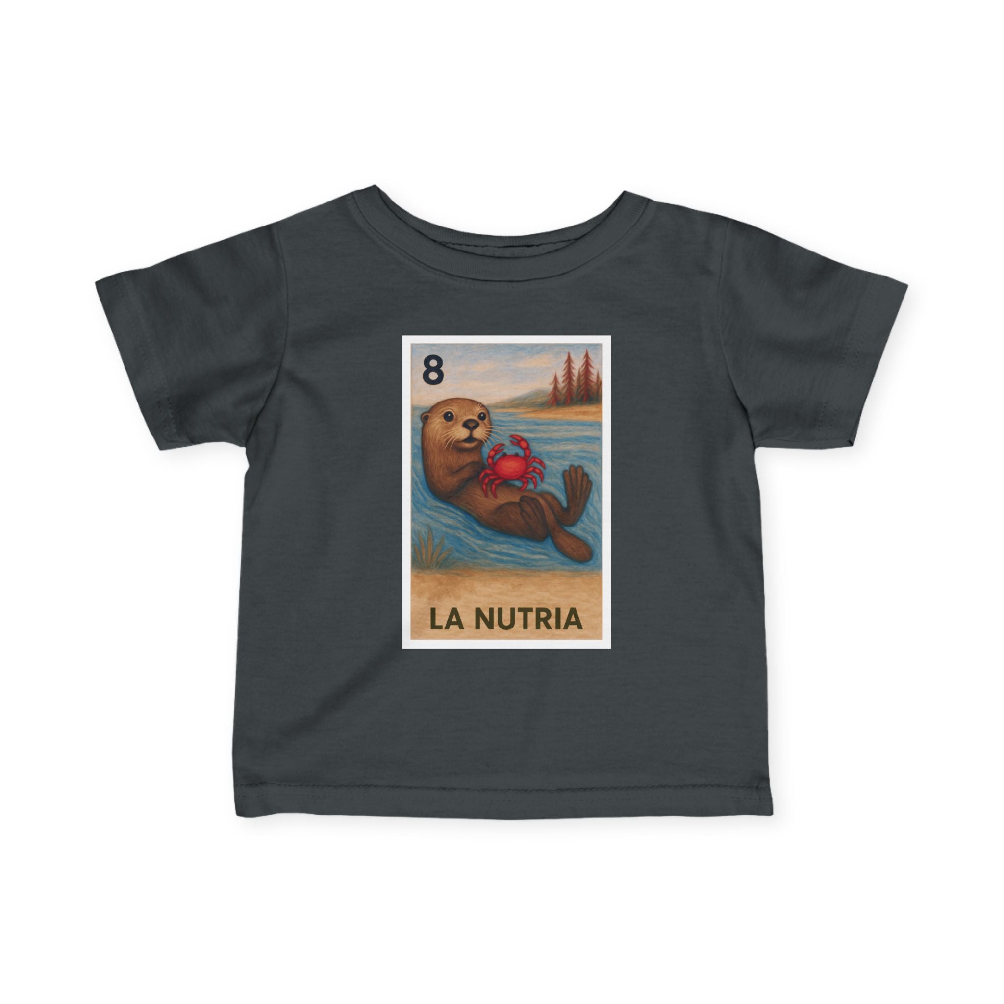 Sea Otter Lotería - Infant 100% Cotton T-Shirt (La Nutria)
