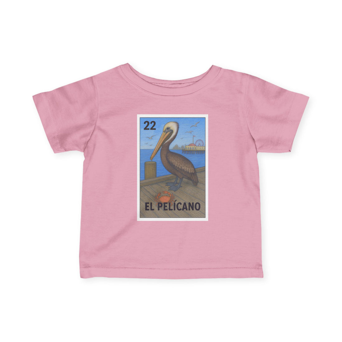 Pelican Lotería - Infant 100% Cotton T-Shirt (El Pelícano)