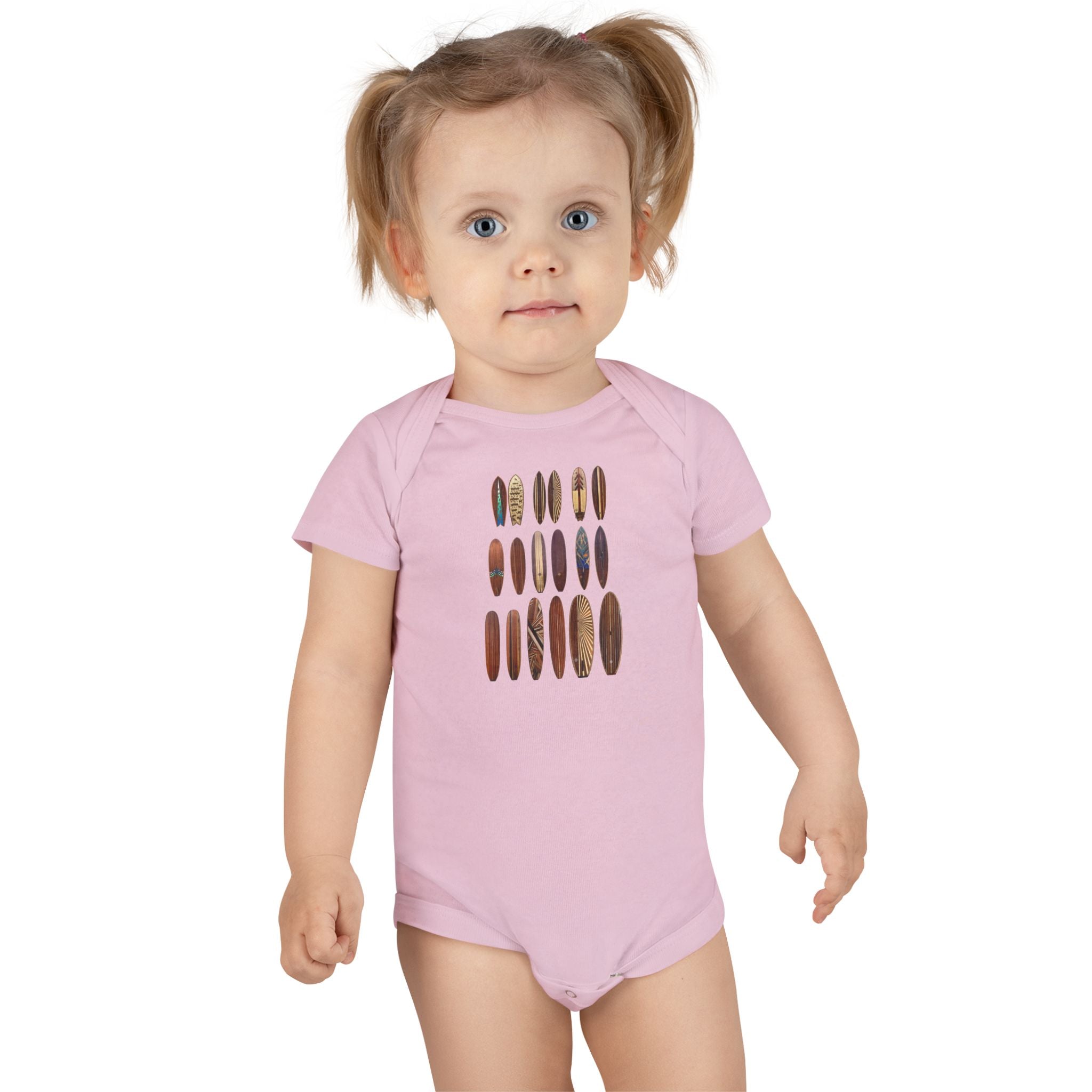 Ventana Wooden Surfboards - Baby Short Sleeve 100% Cotton Onesie