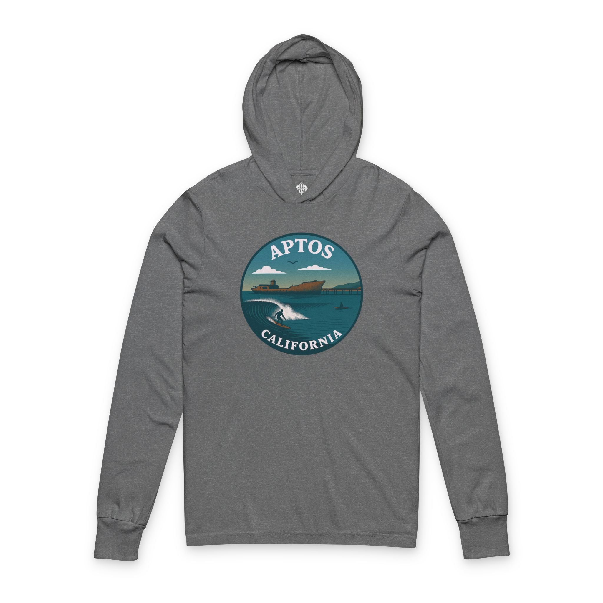 Aptos California Classic Unisex - Cotton Long Sleeve Hooded T-Shirt