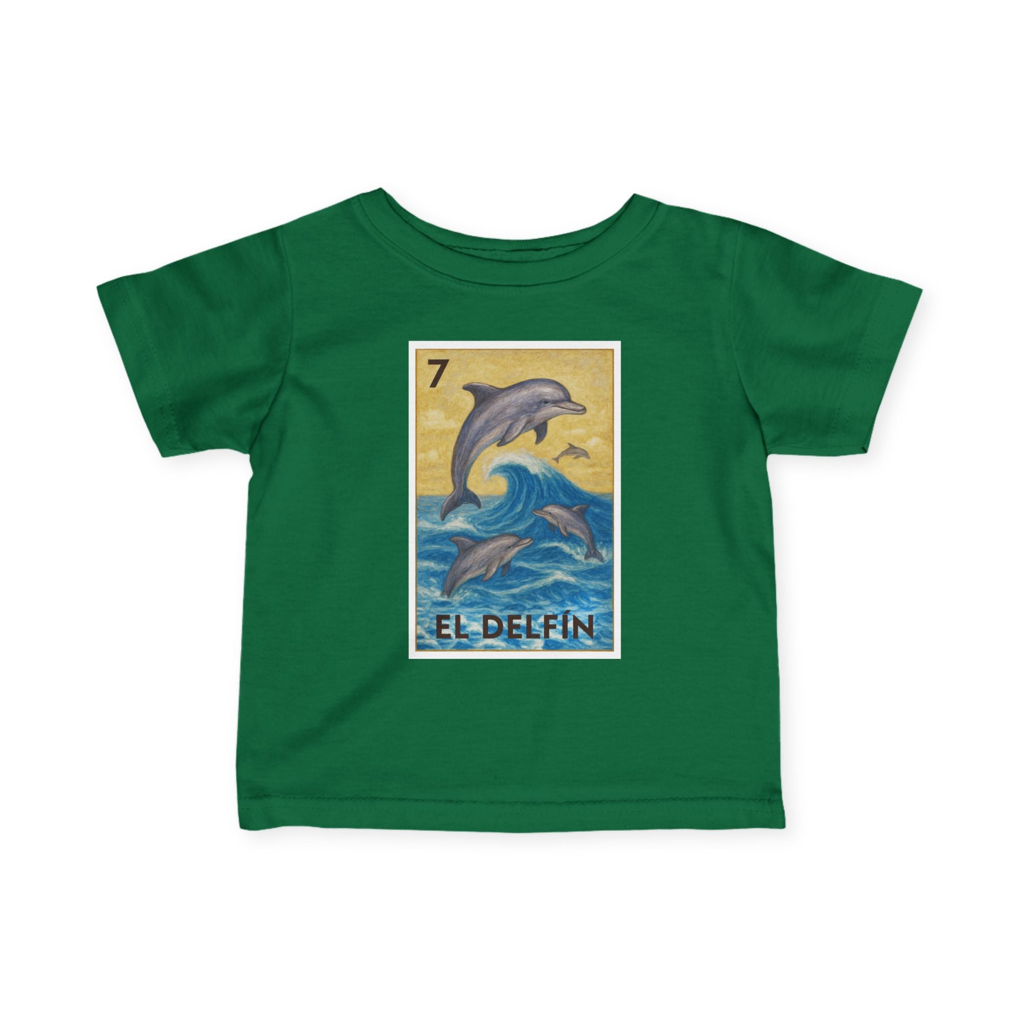 Dolphin Lotería - Infant 100% Cotton T-Shirt (El Delfín)