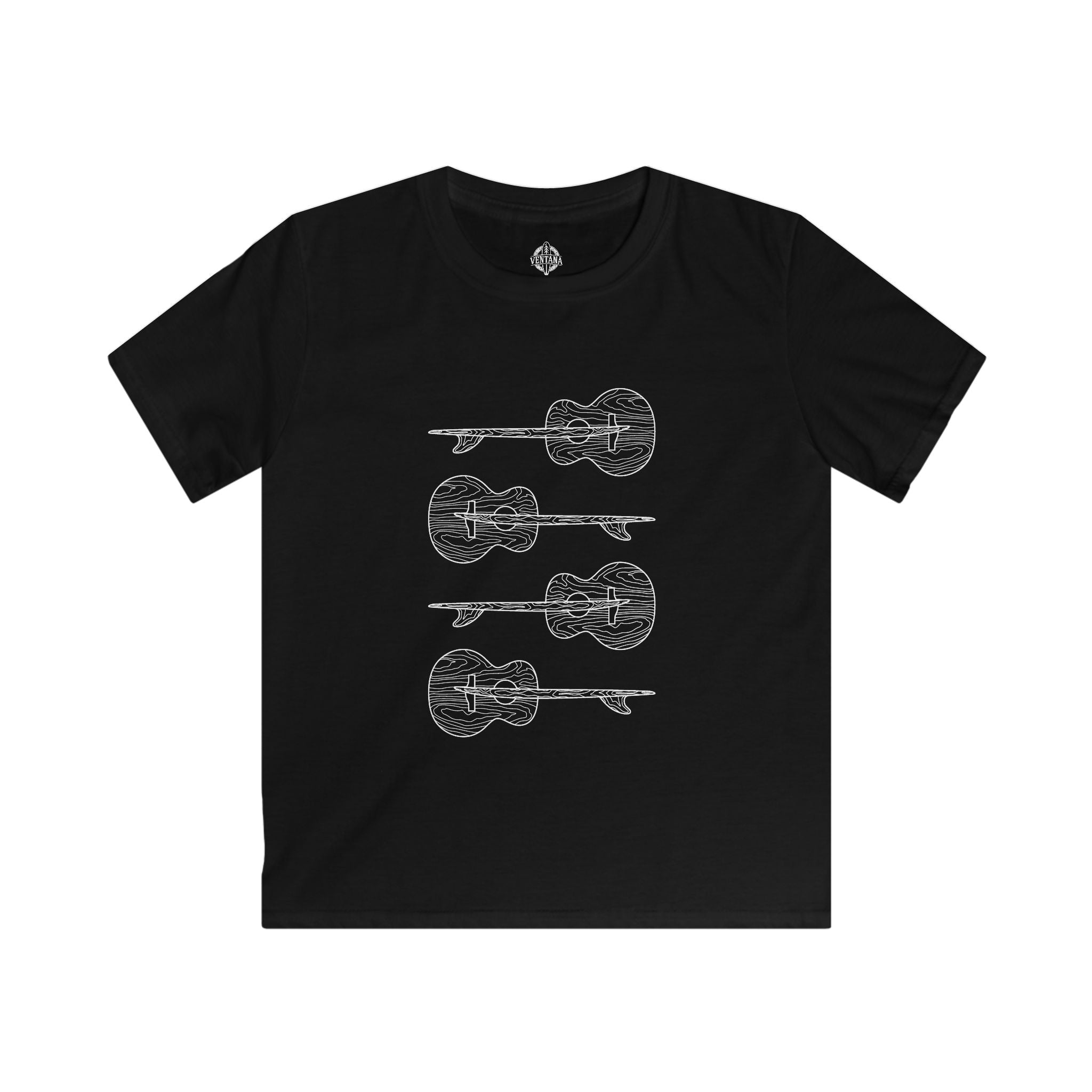 Ventana Santa Cruz Guitar Collab Kids - Soft Style U.S. Cotton T-Shirt