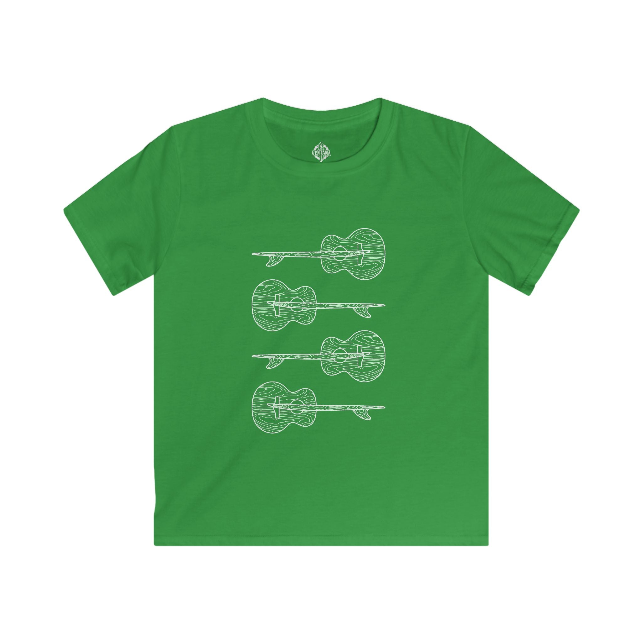 Ventana Santa Cruz Guitar Collab Kids - Soft Style U.S. Cotton T-Shirt