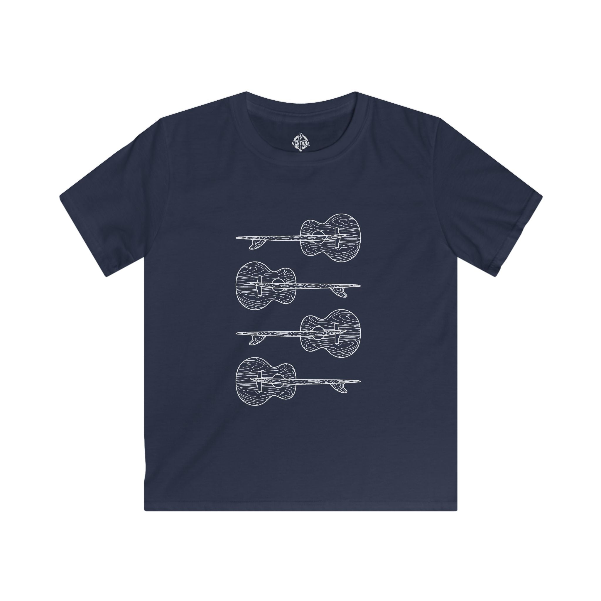 Ventana Santa Cruz Guitar Collab Kids - Soft Style U.S. Cotton T-Shirt