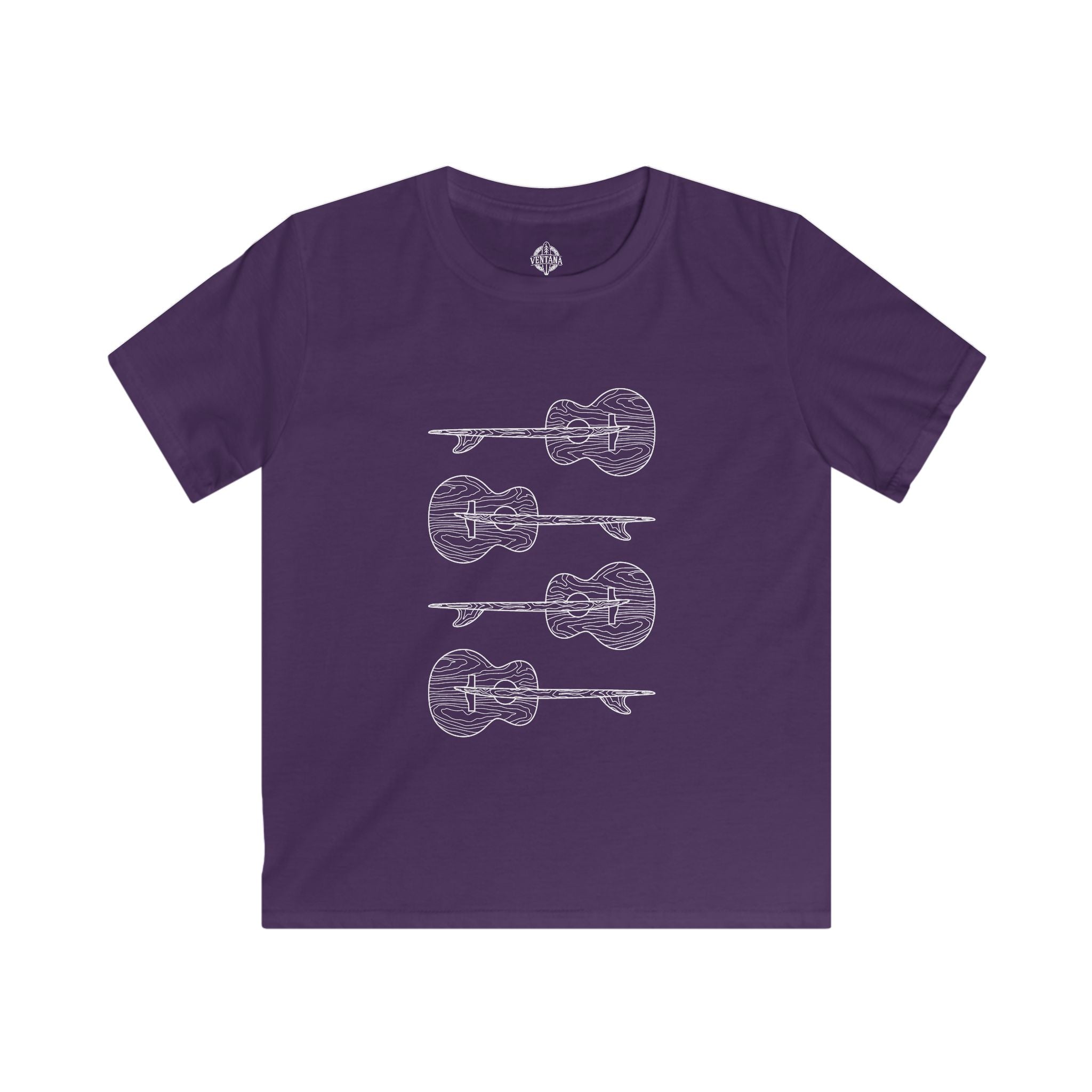 Ventana Santa Cruz Guitar Collab Kids - Soft Style U.S. Cotton T-Shirt