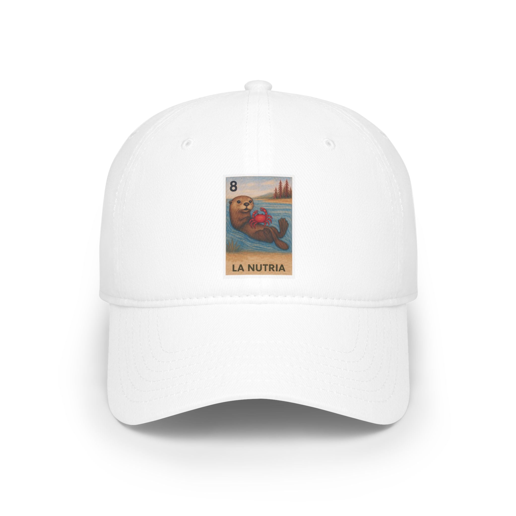 Sea Otter Lotería Unisex - 100% Cotton Baseball Cap (La Nutria)