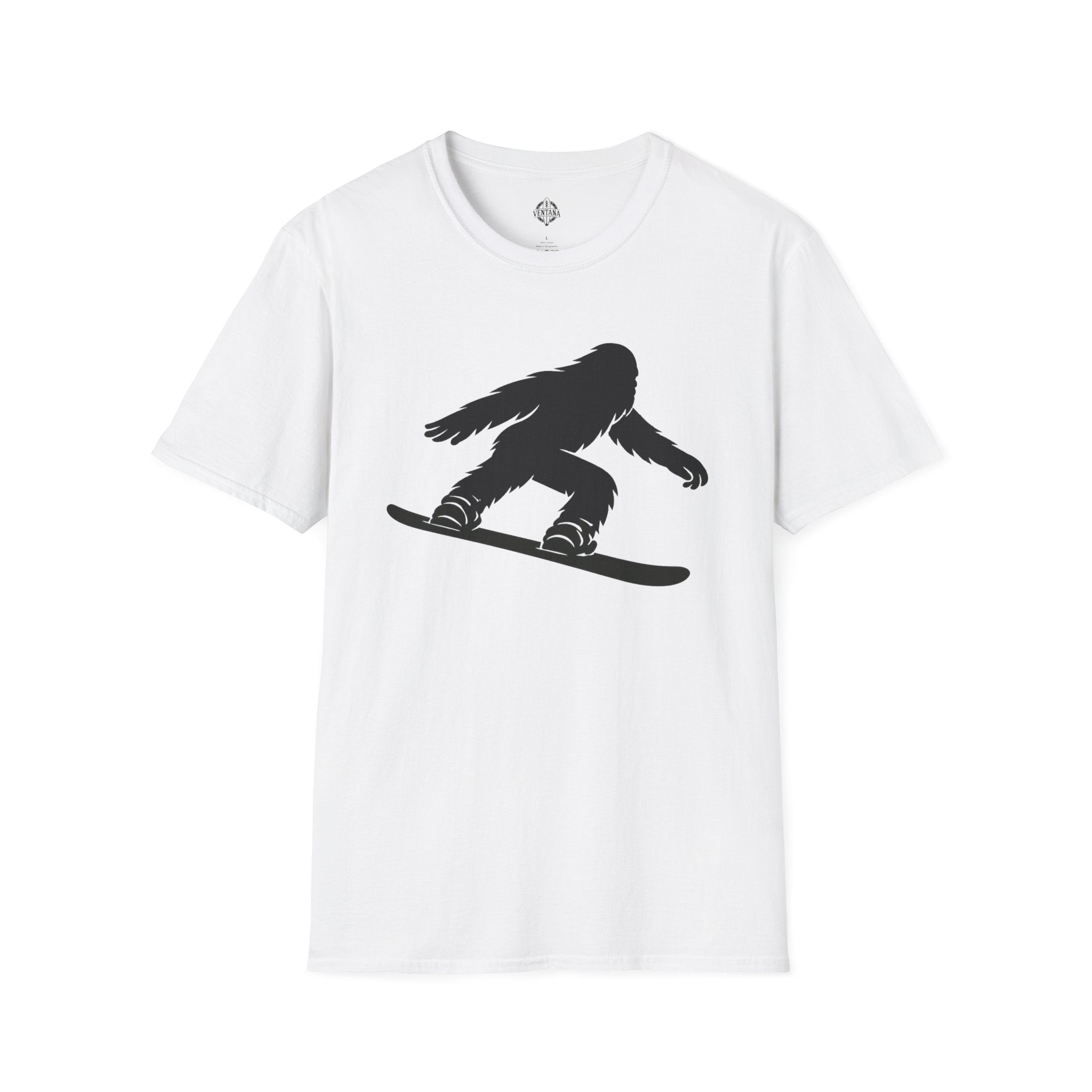 Ventana Shreddy Yeti Snowboard Unisex - U.S. Cotton T-Shirt