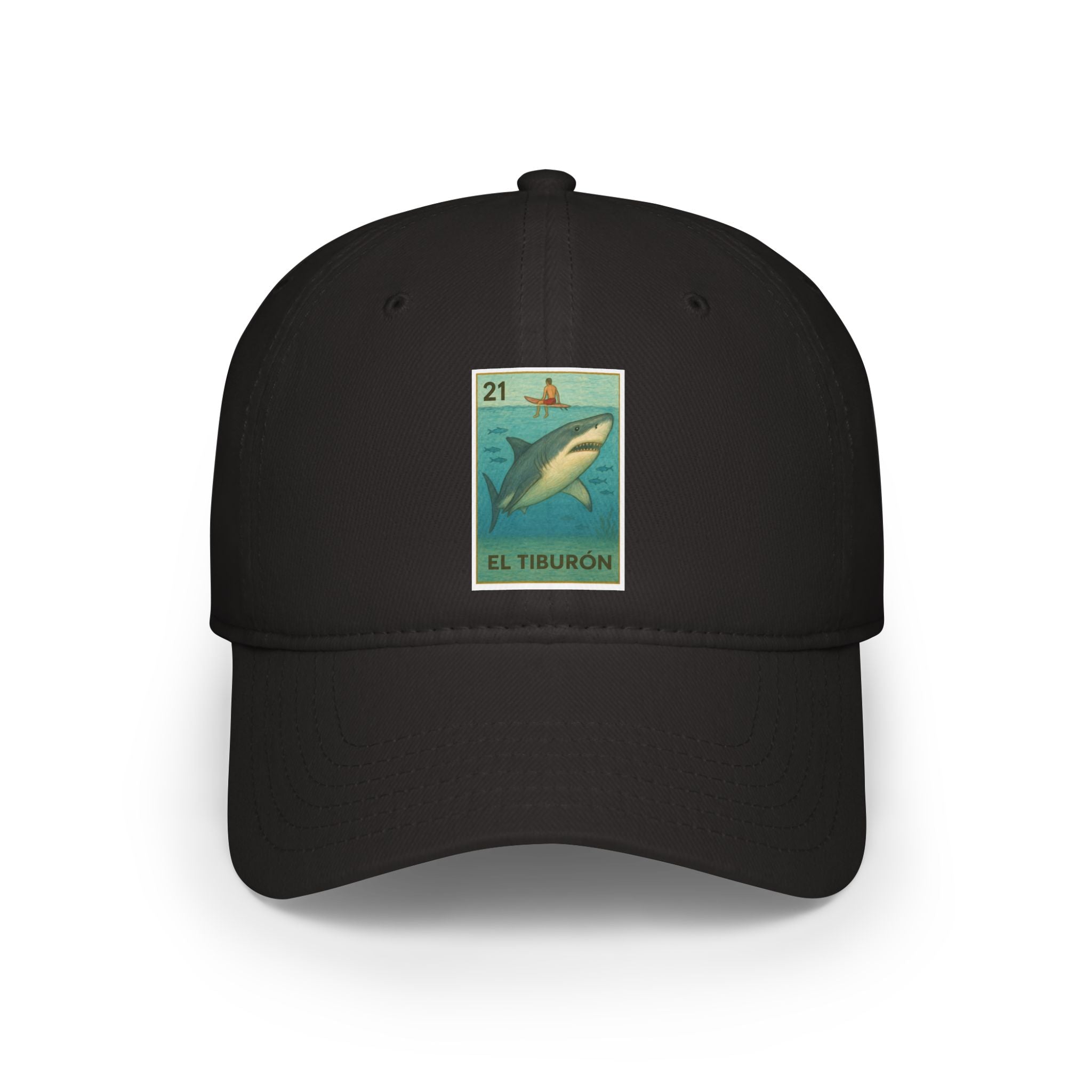 Shark Lotería Unisex - 100% Cotton Baseball Cap (El Tiburón)