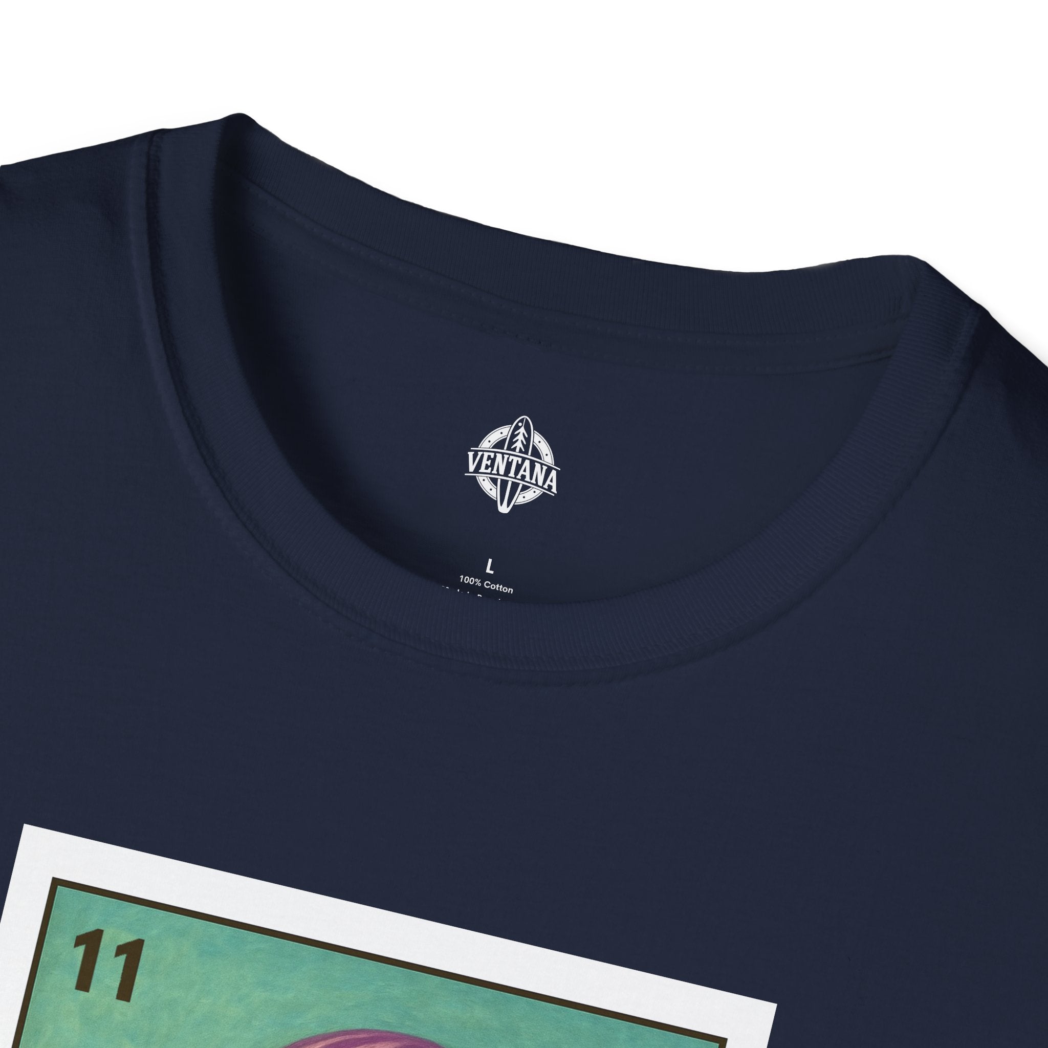 Sea Jelly Lotería Unisex - Soft Style U.S. Cotton T-Shirt (La Medusa)
