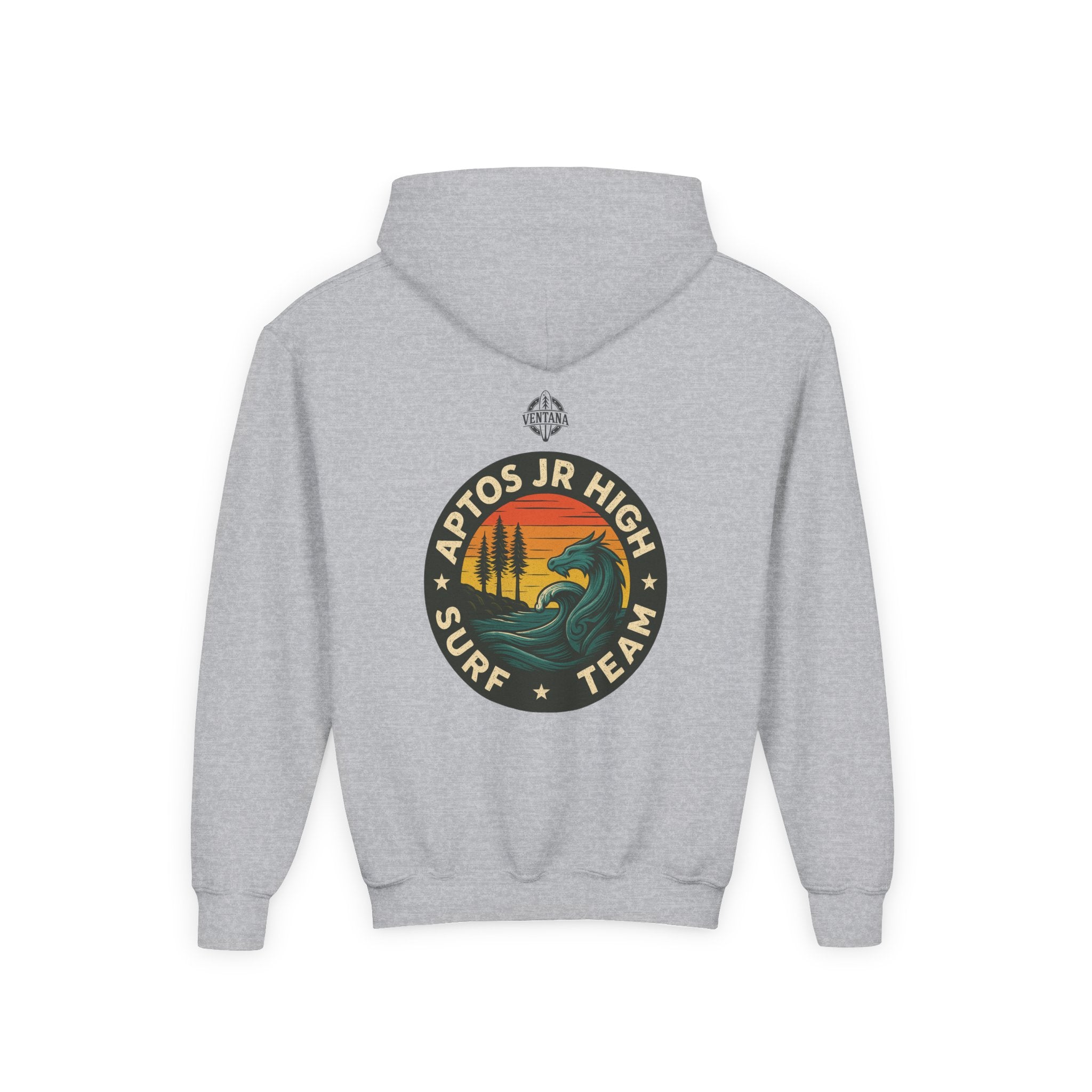Aptos Jr High Surf Team Youth Pull-Over Hoodie - Heavy Blend Sweatshirt