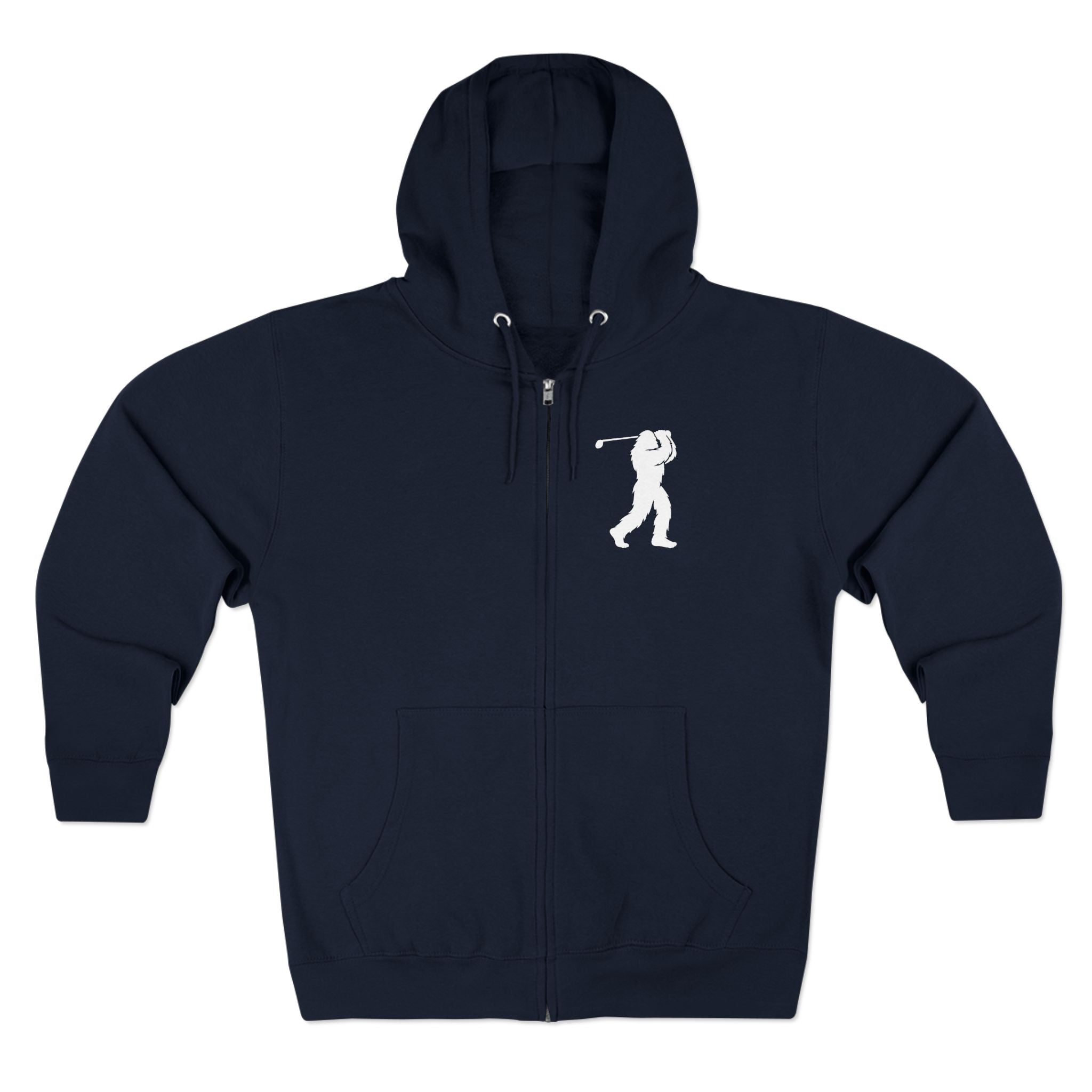 Ventana Golfsquatch Unisex - Zip Cotton Blend Fleece Hoodie