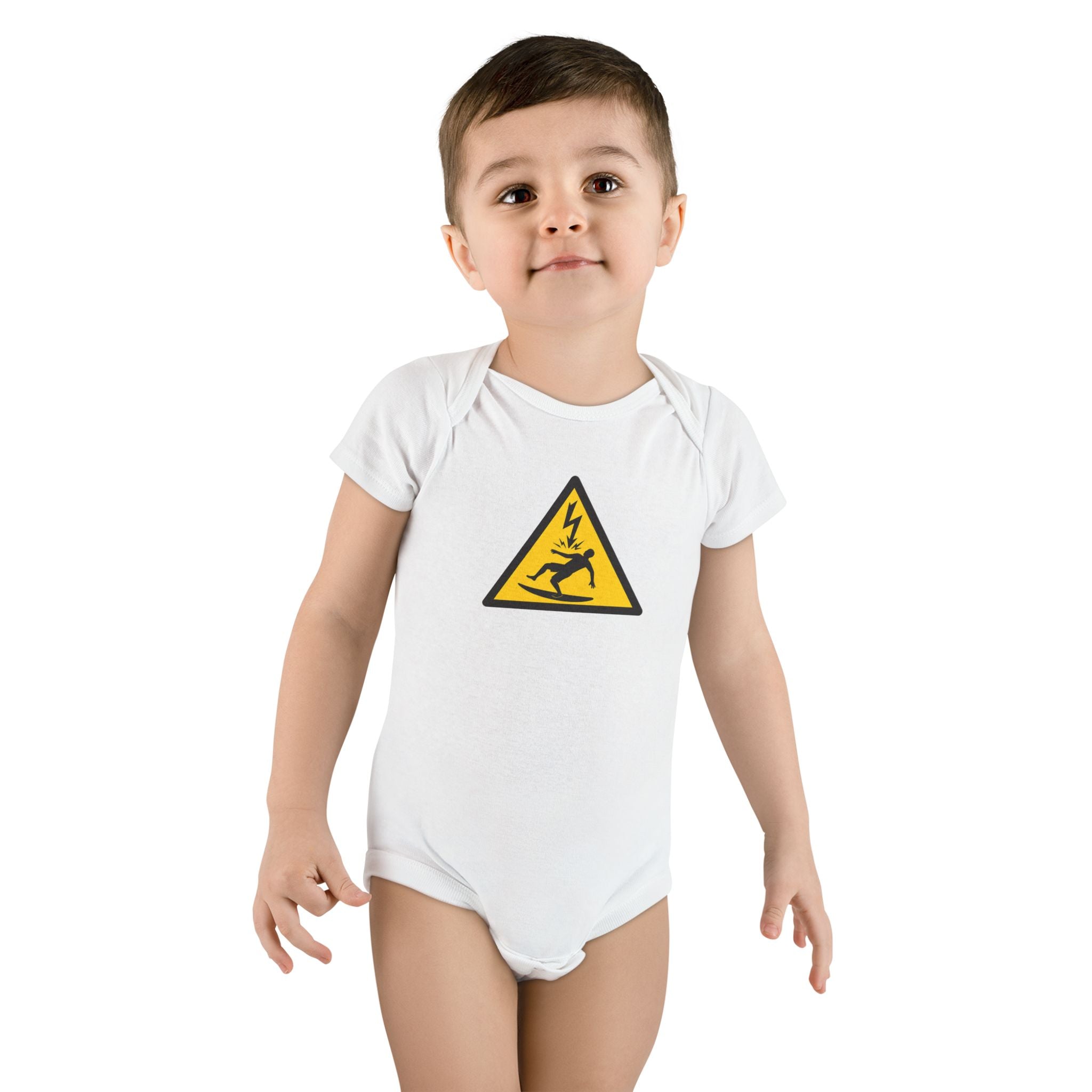 Electric Surfer - Baby Short Sleeve 100% Cotton Onesie