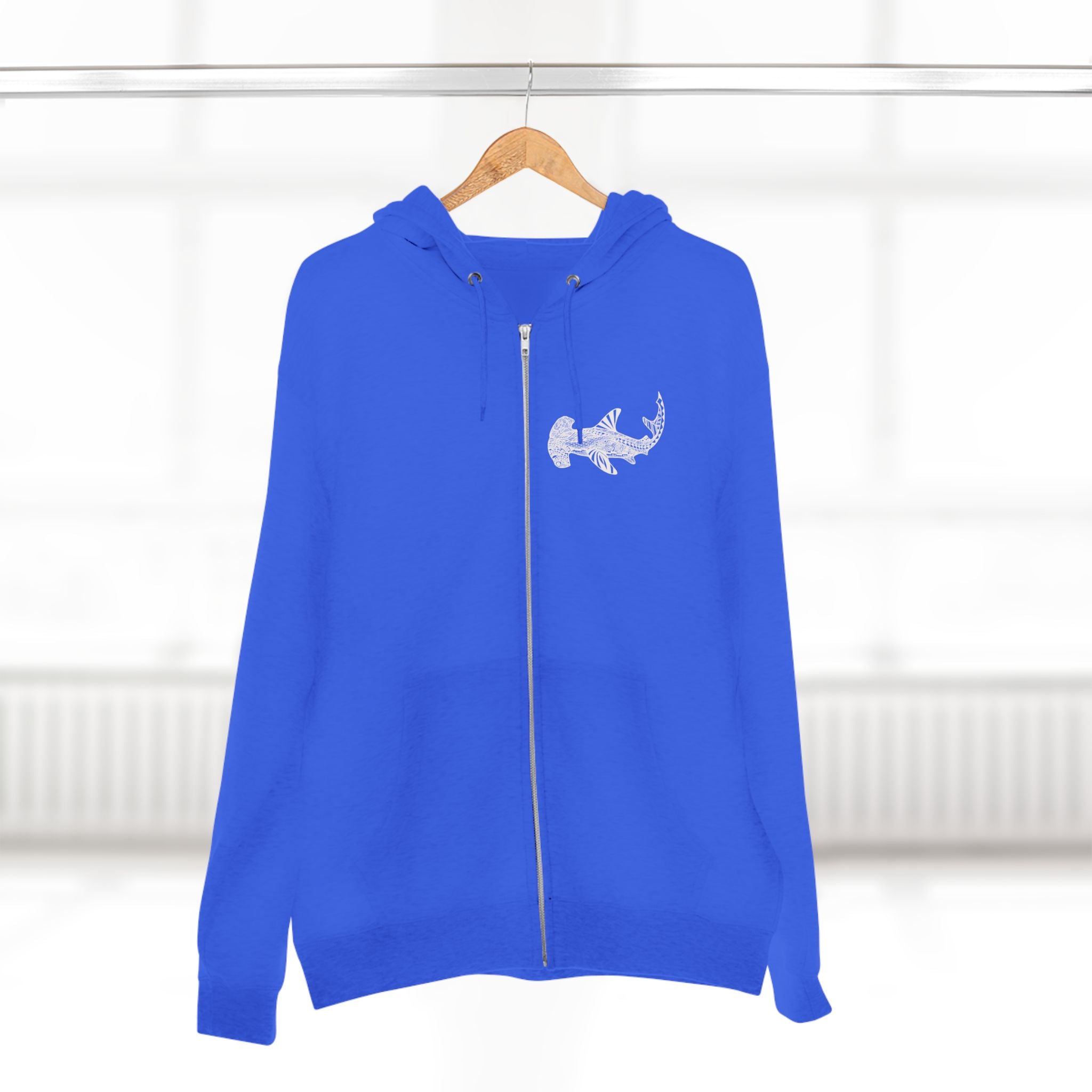 Ventangle Hammerhead Unisex - Zip Cotton Blend Fleece Hoodie