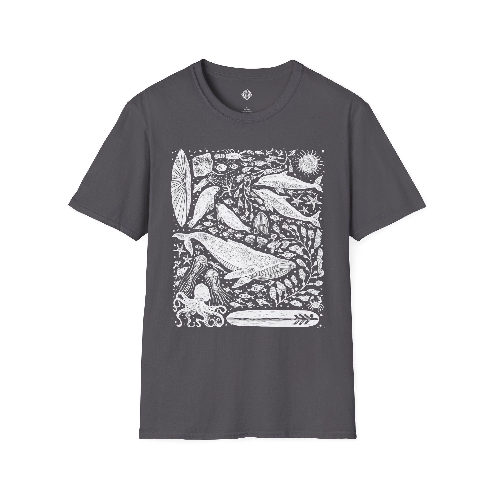 Ventana Marine Life by Lili Arnold Unisex - Soft Style U.S. Cotton T-Shirt
