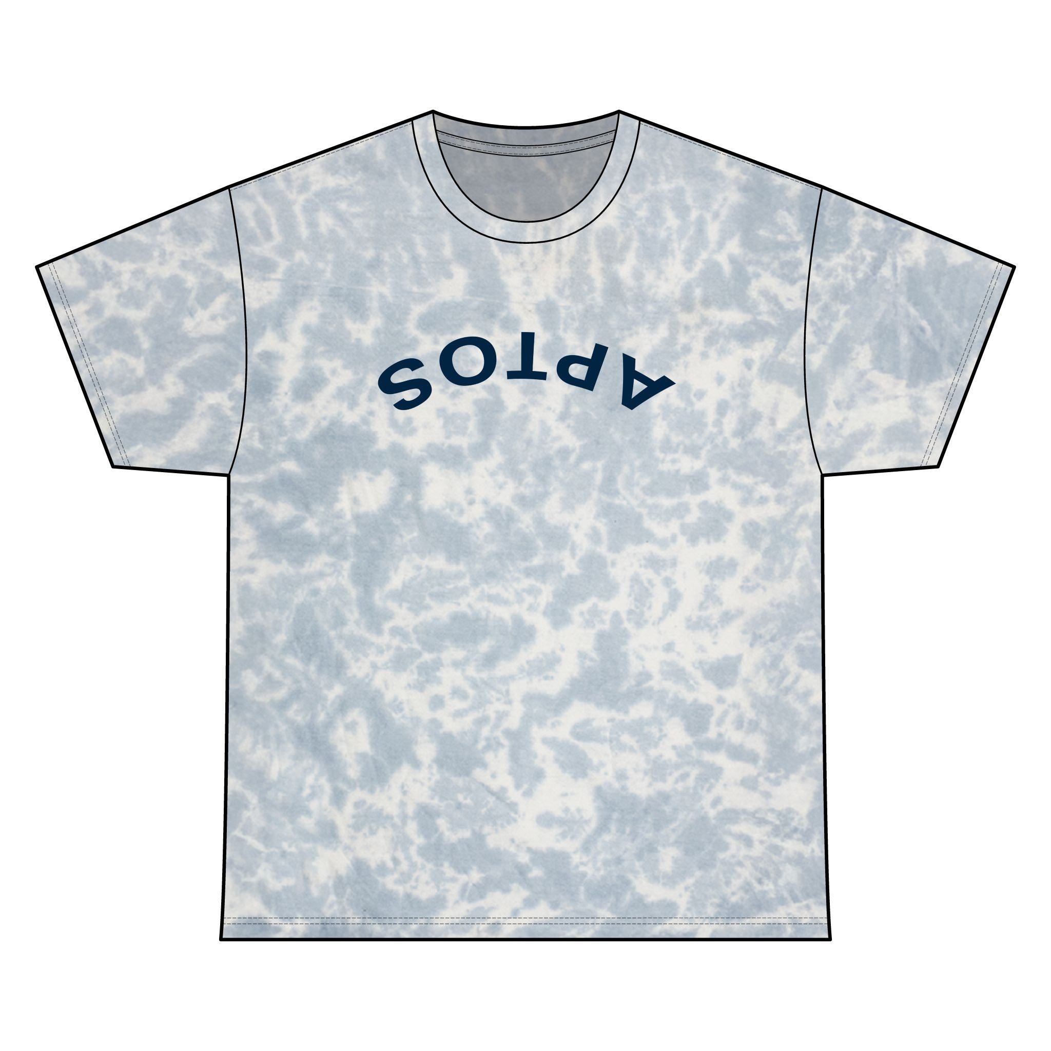 Aptos California Upside Down Tie Dye Unisex - 100% Cotton T-Shirt