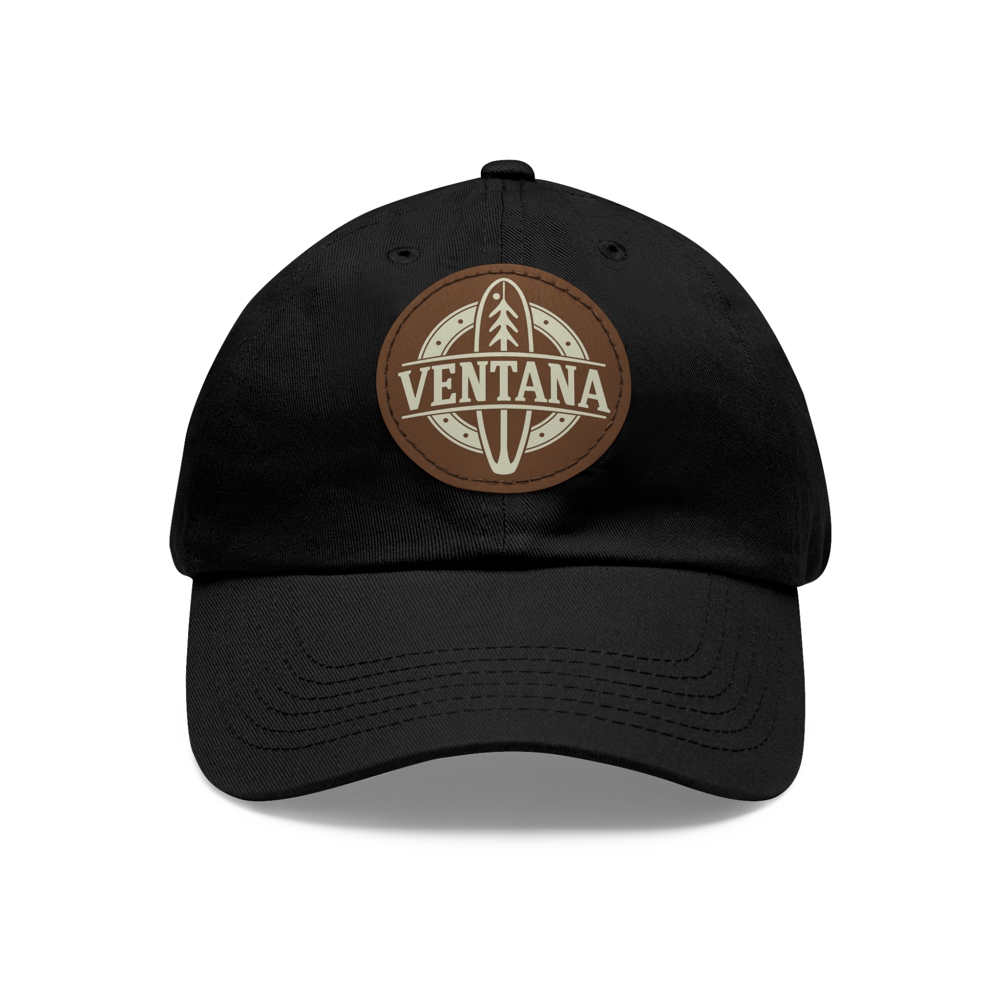 Ventana Treefish Logo Vegan Leather Patch Hat