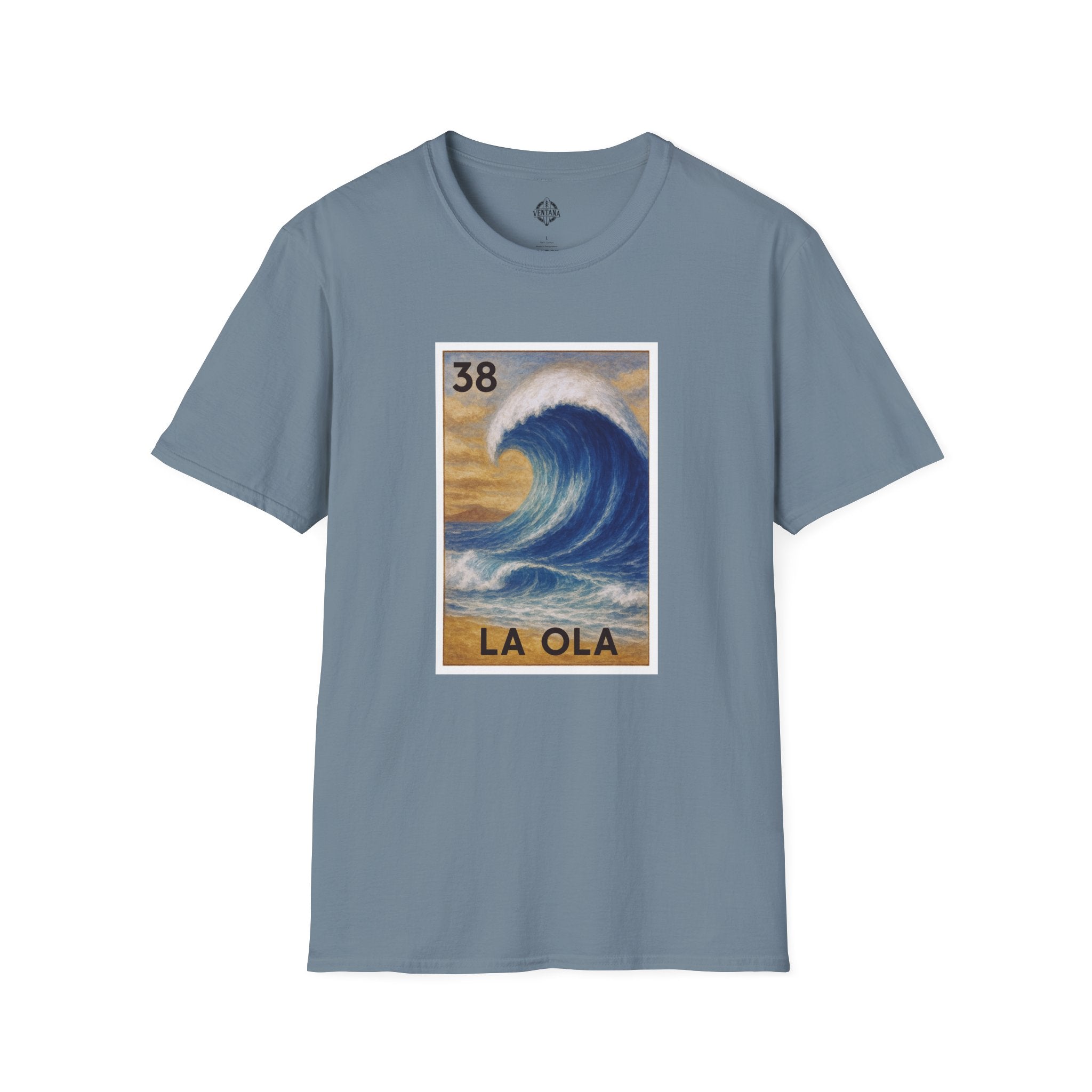 Wave Lotería Unisex - Soft Style U.S. Cotton T-Shirt (La Ola)