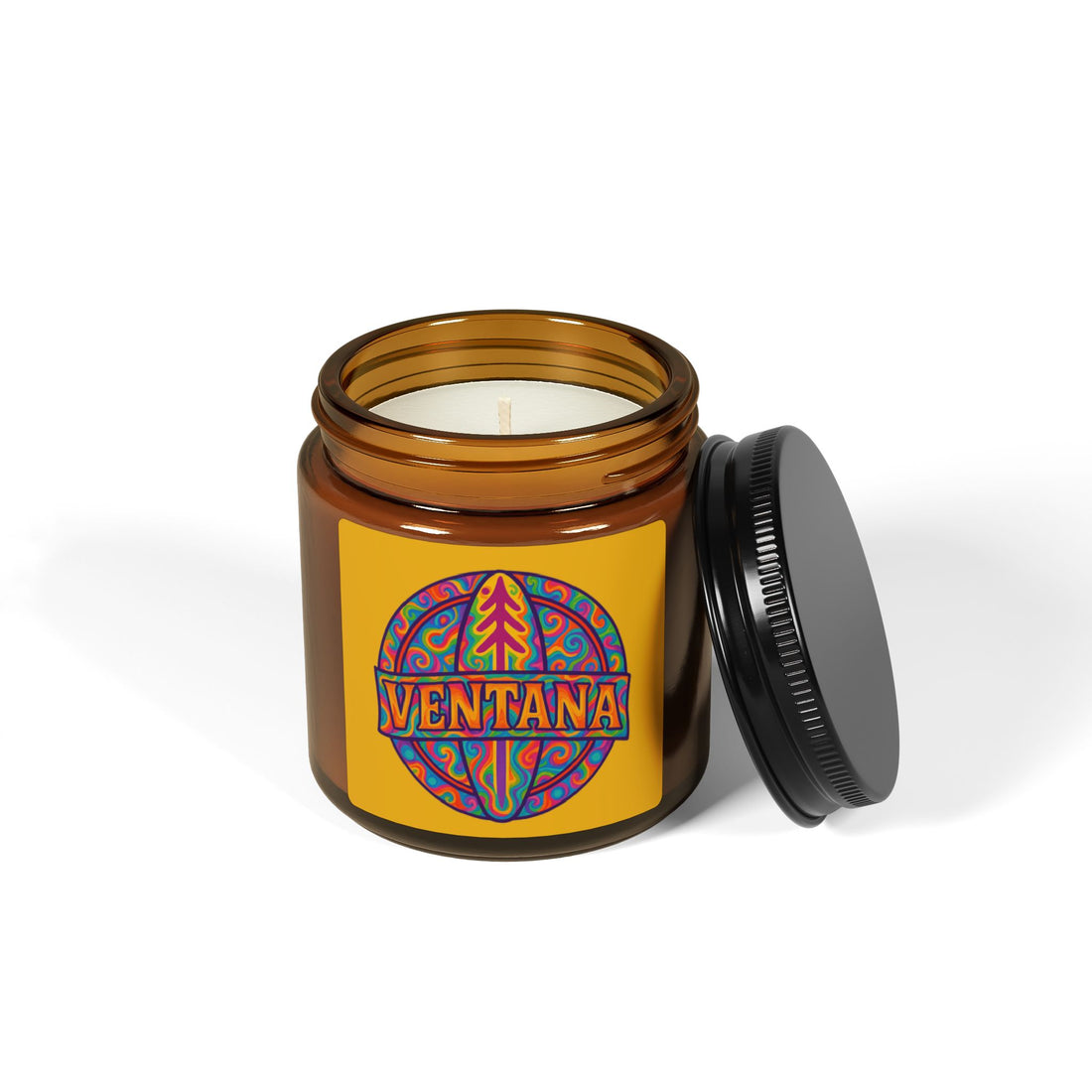Ventana Psychedelic Treefish Logo - Scented Soy Candle