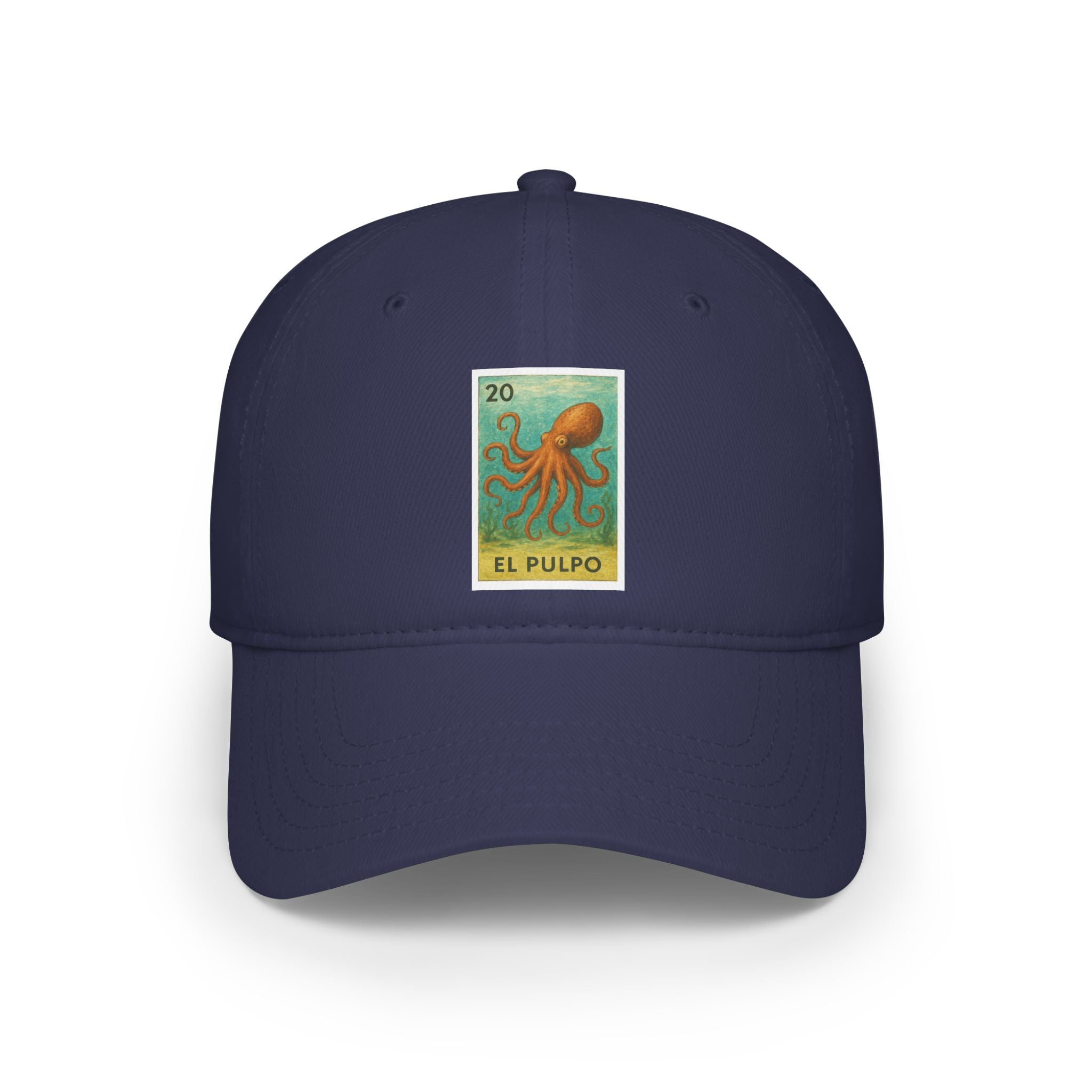 Octopus Lotería Unisex - 100% Cotton Baseball Cap (El Pulpo)