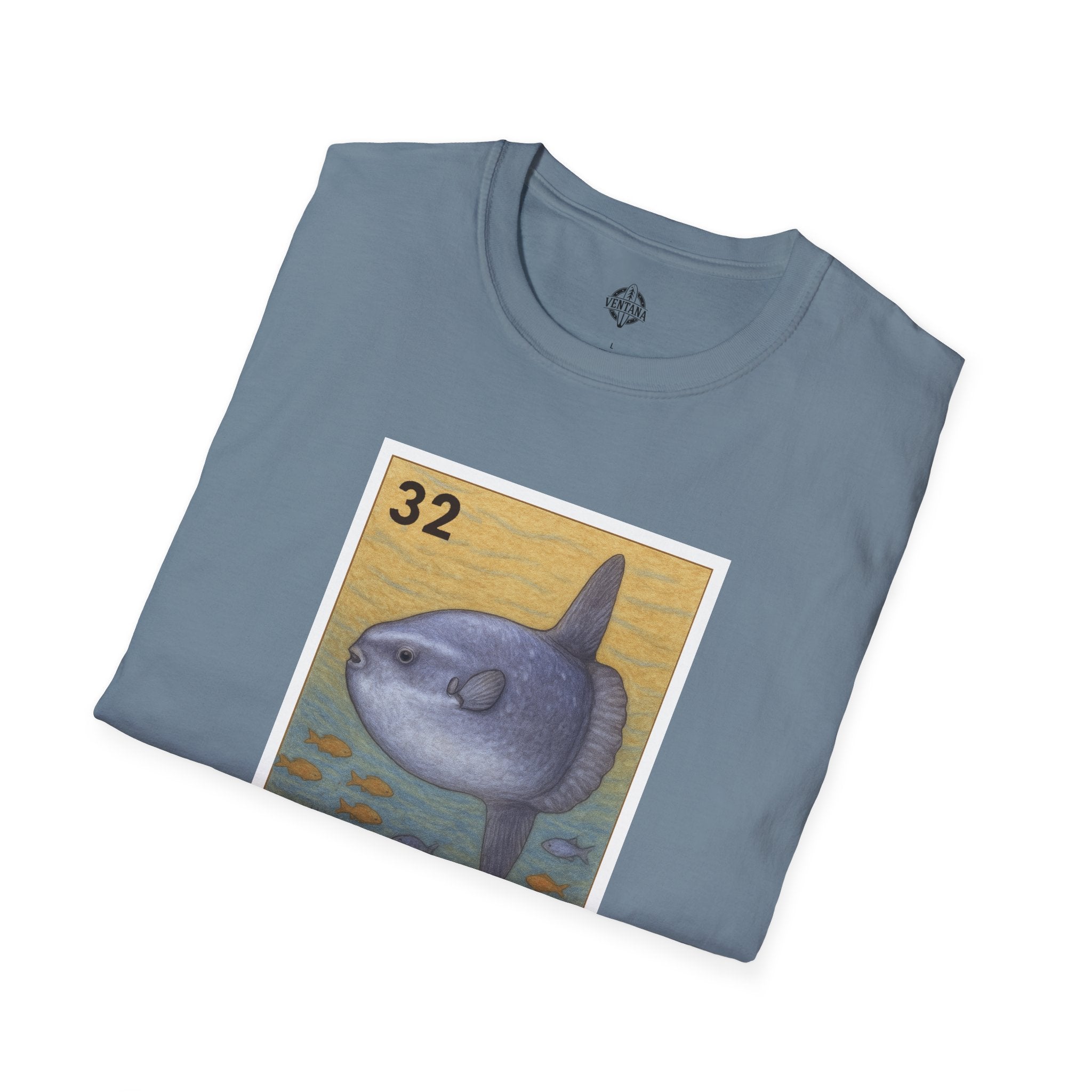 Sunfish Lotería Unisex - Soft Style U.S. Cotton T-Shirt (El Pez Luna)