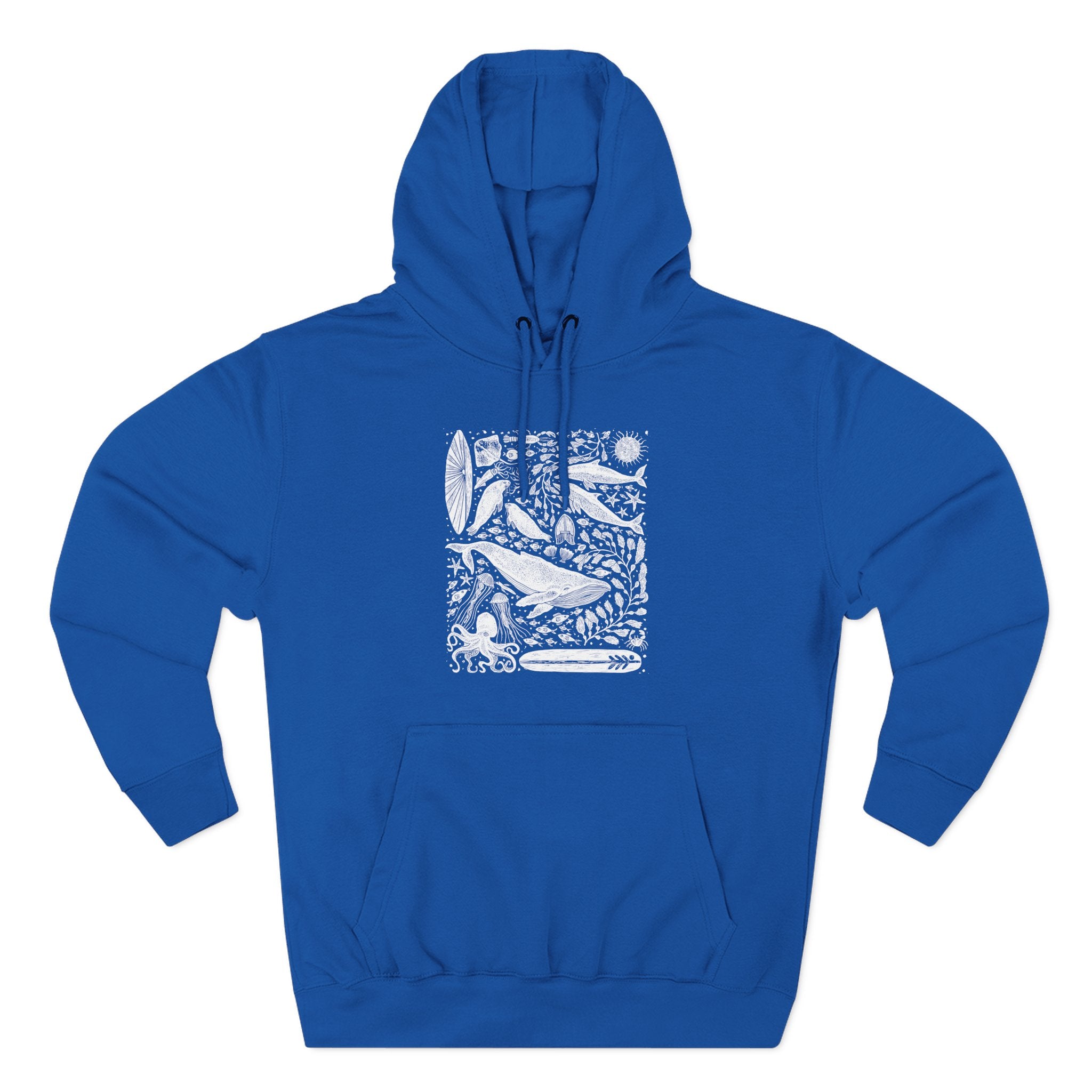 Ventana Marine Life by Lili Arnold Unisex - Pull-Over Cotton Blend Fleece Hoodie
