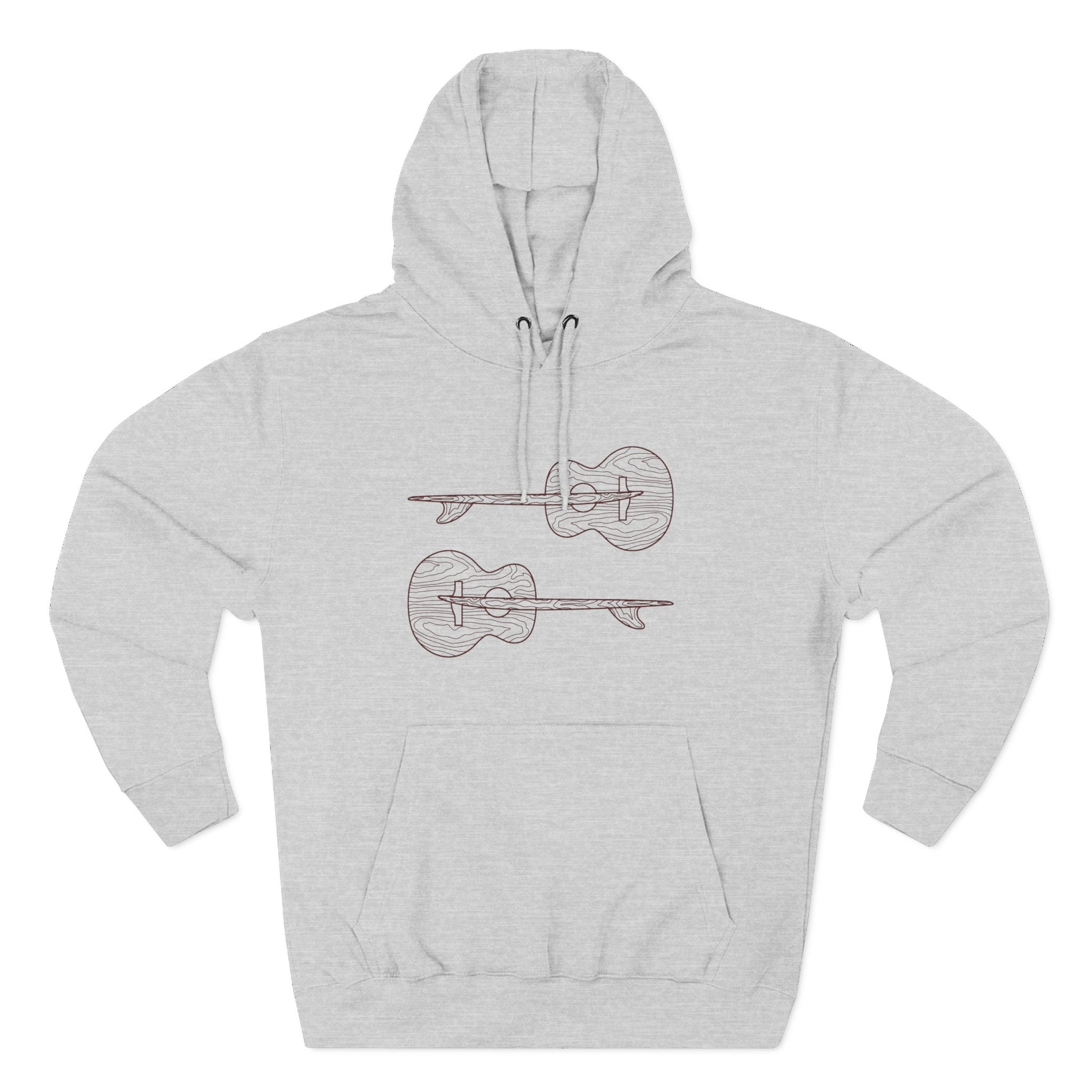Ventana Santa Cruz Guitar Collab Unisex - Pull-Over Cotton Blend Fleece Hoodie