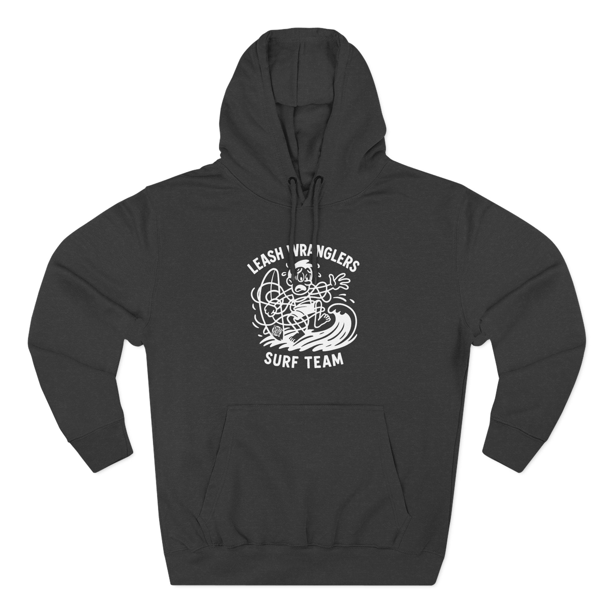 Leash Wranglers Surf Team Unisex - Pull-Over Cotton Blend Fleece Hoodie