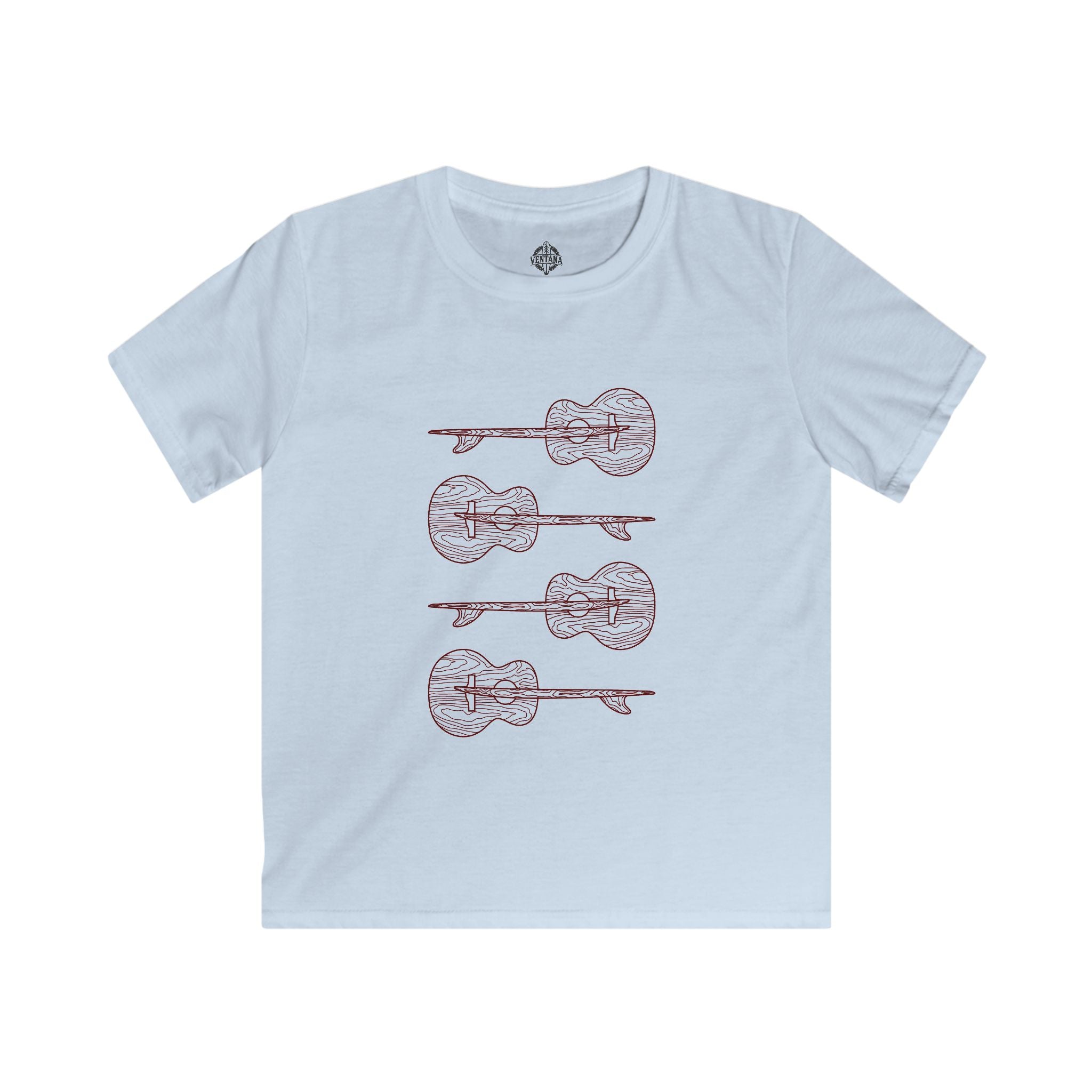 Ventana Santa Cruz Guitar Collab Kids - Soft Style U.S. Cotton T-Shirt