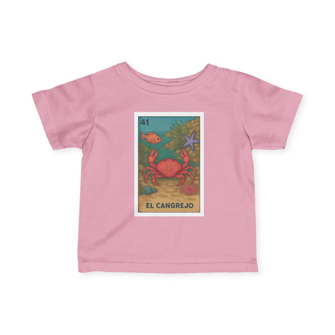 Crab Lotería - Infant 100% Cotton T-Shirt (El Cangrejo)