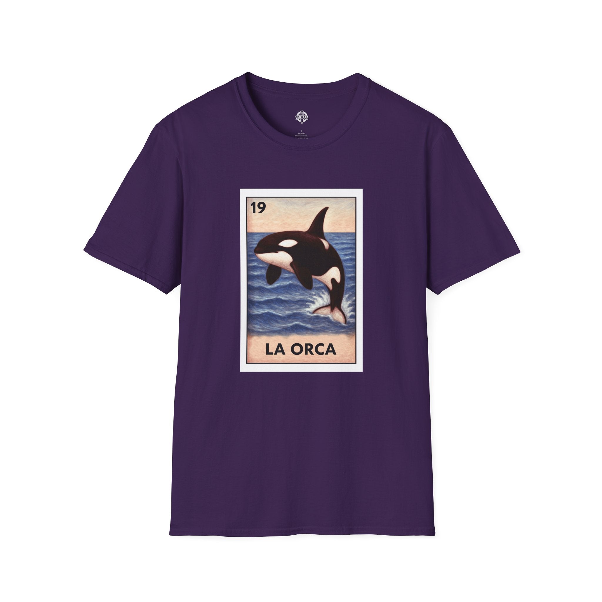 Orca Lotería Unisex - Soft Style U.S. Cotton T-Shirt (La Orca)