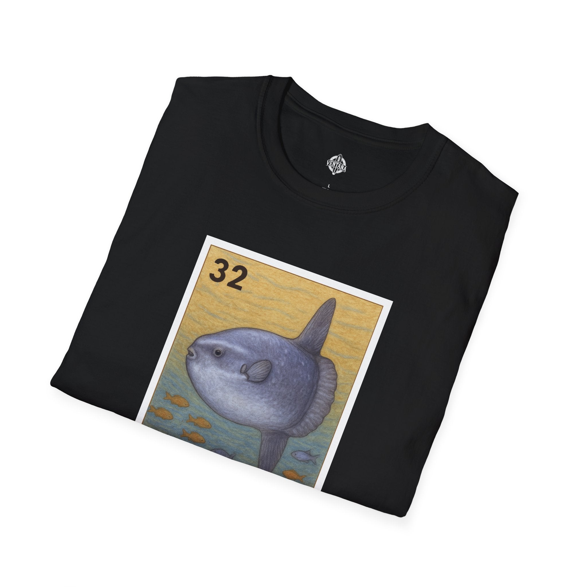 Sunfish Lotería Unisex - Soft Style U.S. Cotton T-Shirt (El Pez Luna)