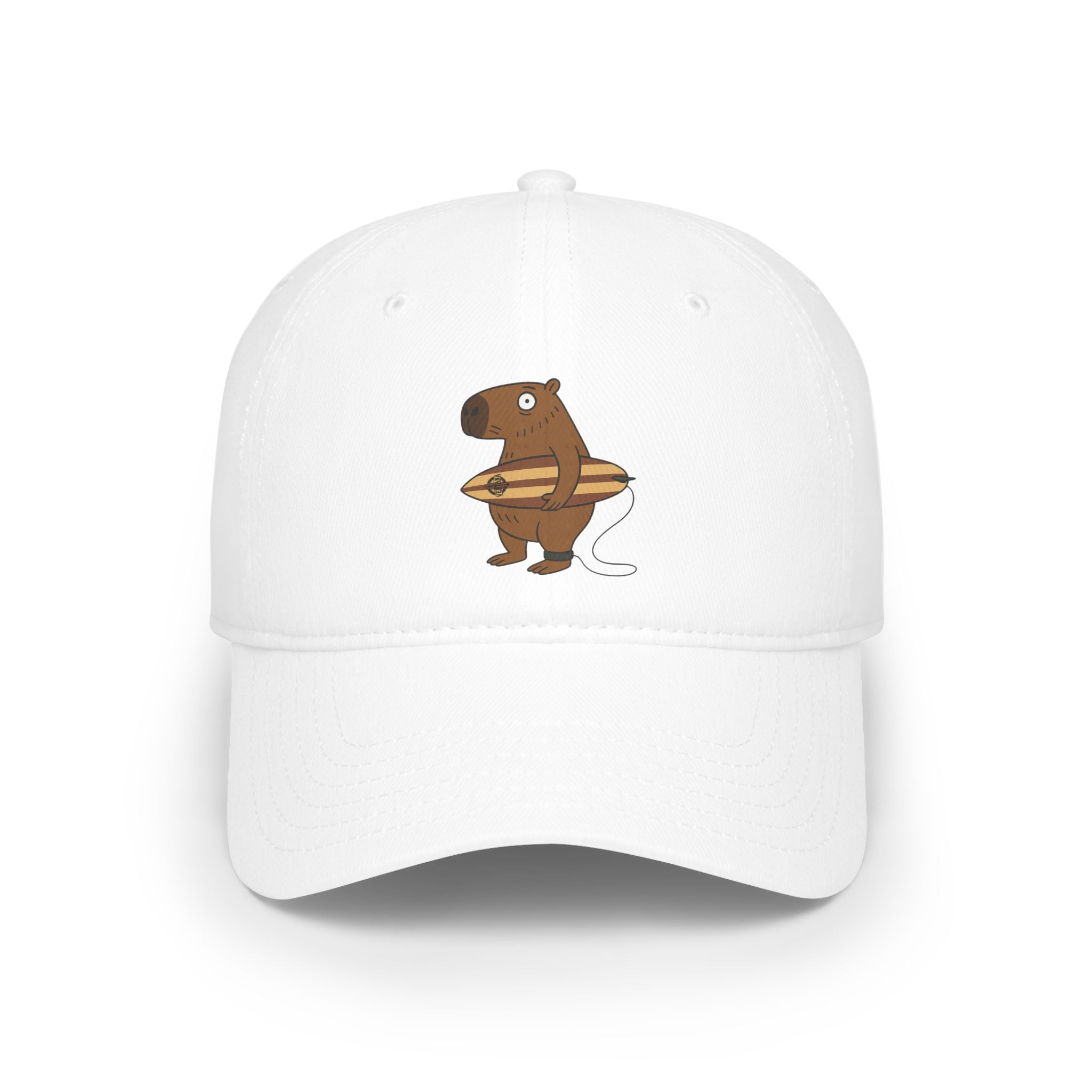 Capybara Surfer - 100% Cotton Baseball Cap